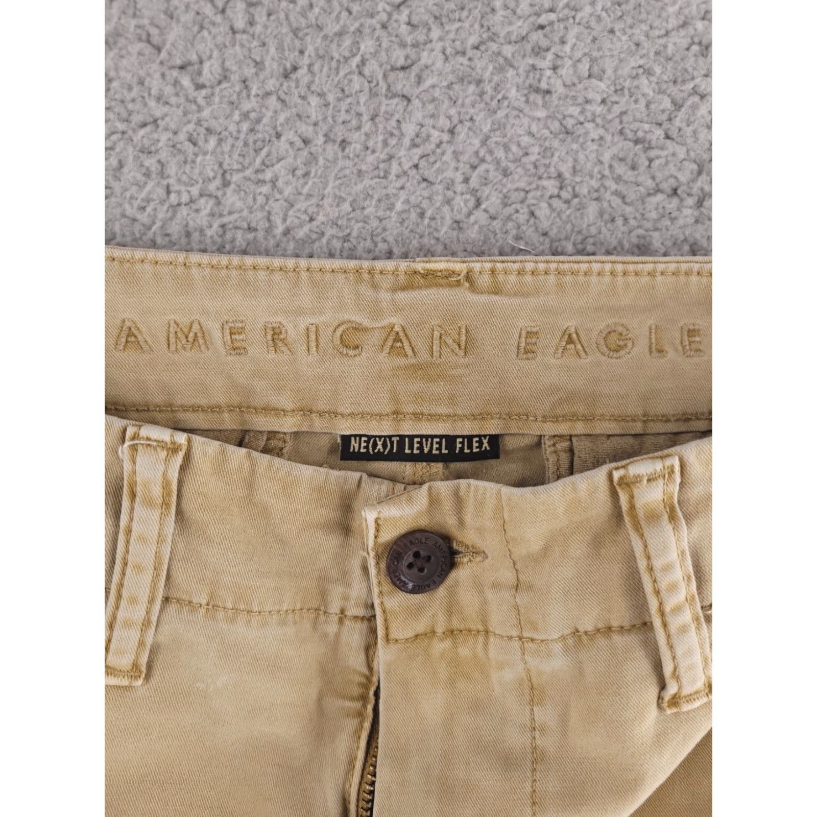 American Eagle Outfitters American Eagle Pants Mens 32x32 Brown Slim Straight Chino Cotton Size US 32 / EU 48 - 3 Thumbnail