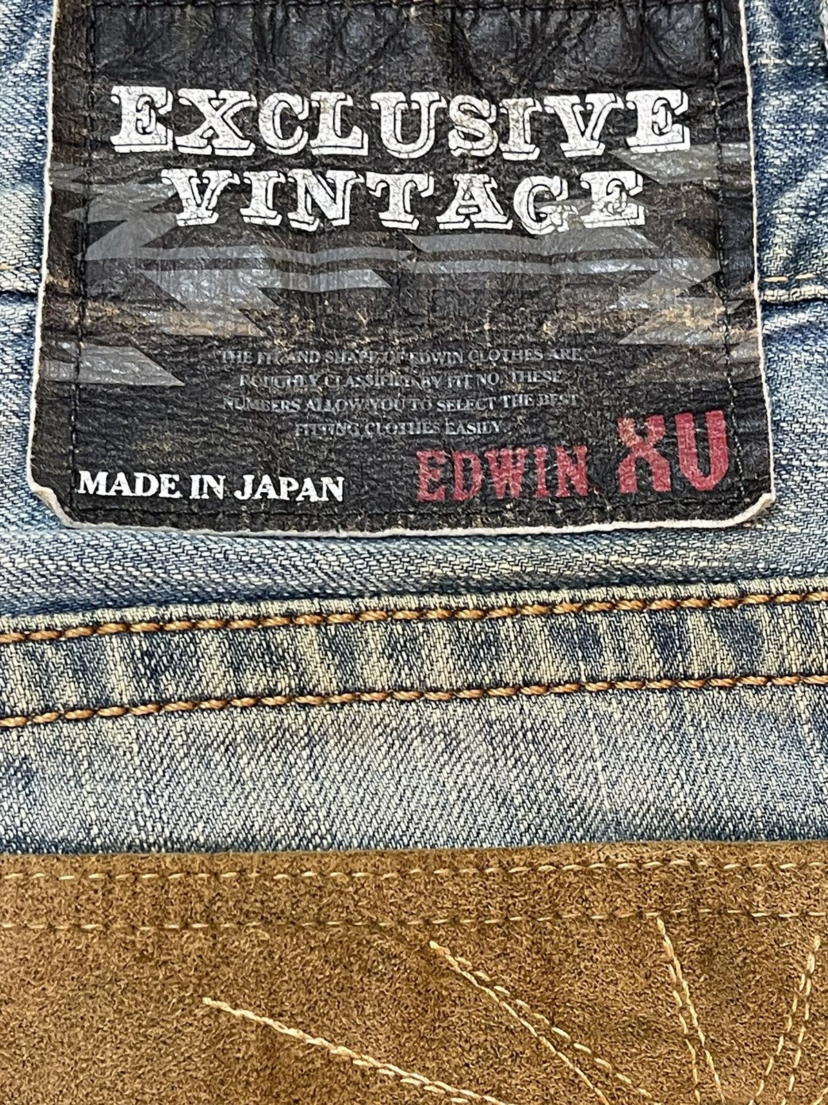 Edwin Edwin XV Exclusive Vintage Mud Faded Wash Style Loose Jeans Size US 32 / EU 48 - 9 Thumbnail