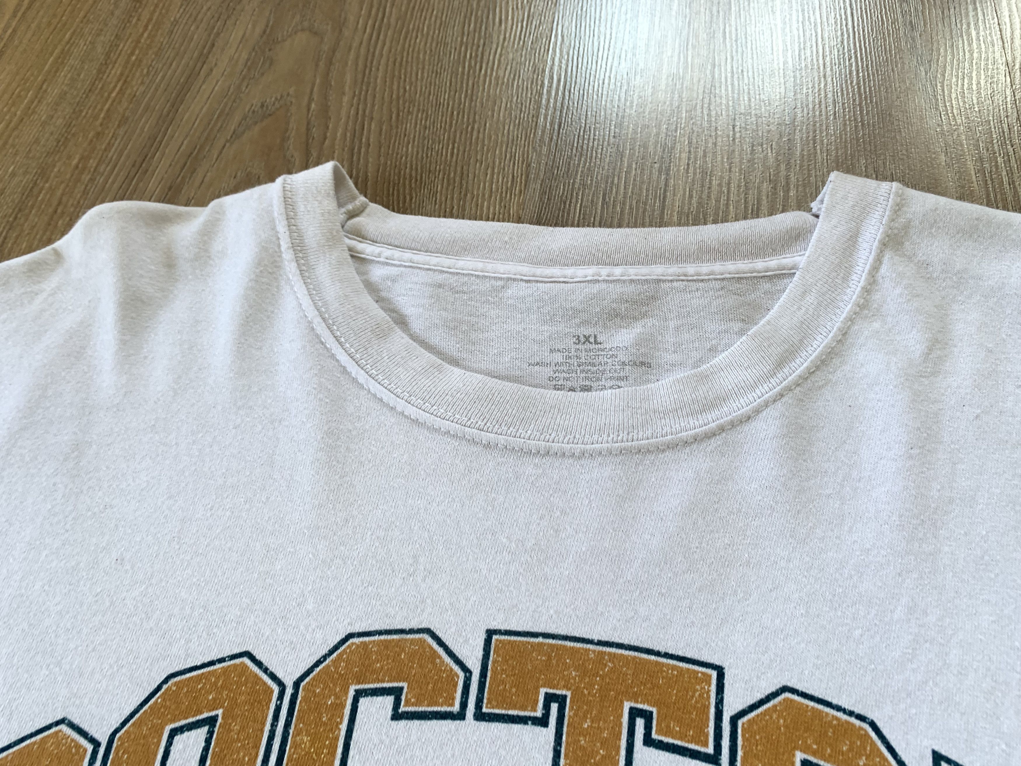 Vintage Vintage Boston Massachusetts White Printed T-Shirt Size US XXL / EU 58 / 5 - 4 Thumbnail