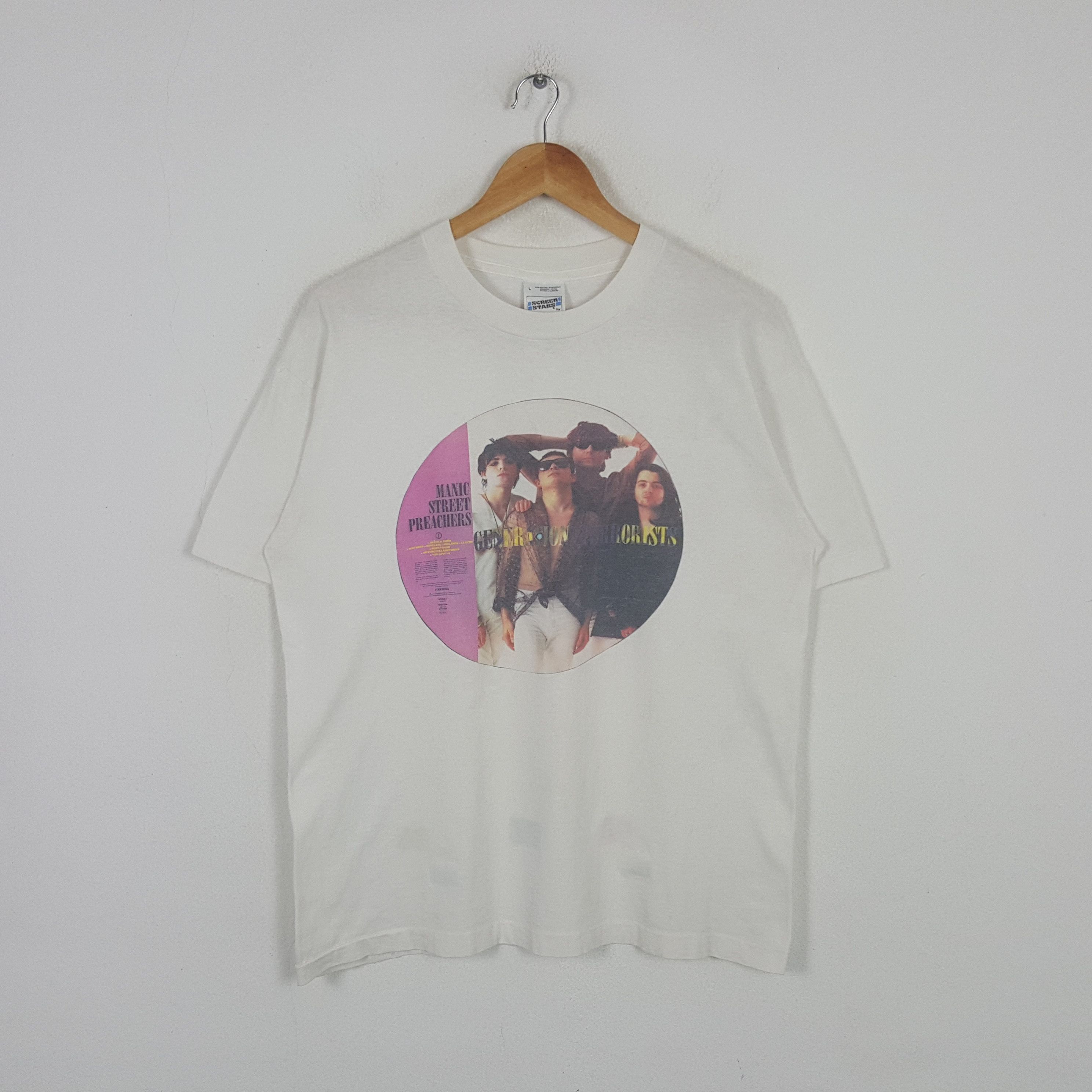 Band Tees Vintage Manic Street Preachers 90's Rock Band Tshirt 32 Size US L / EU 52-54 / 3 - 1 Thumbnail