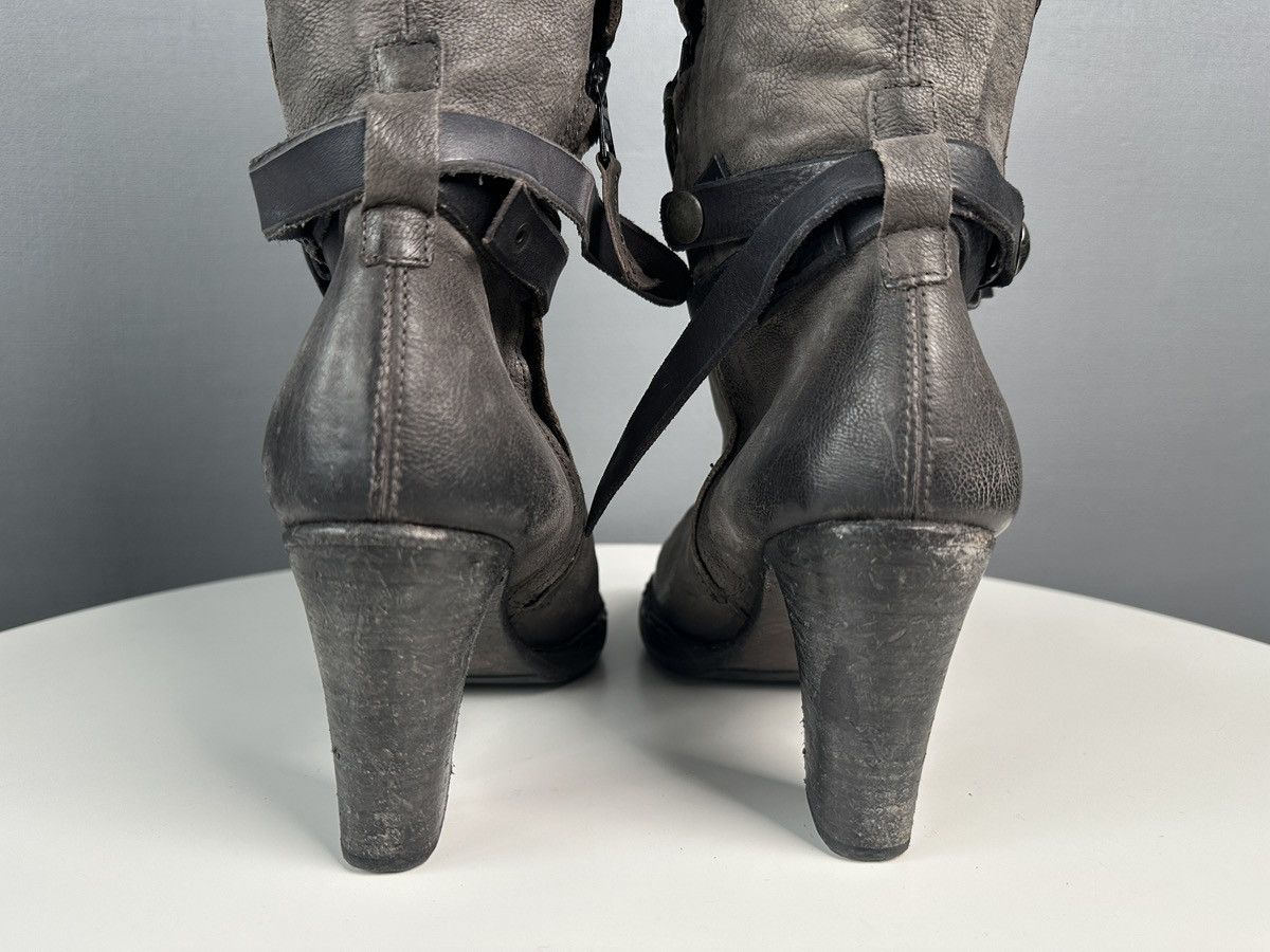 A.S.98 A.S.98 Airstep Leather Tall Boots Biker Boho Buckle Strap Size US 10 / IT 40 - 8 Thumbnail