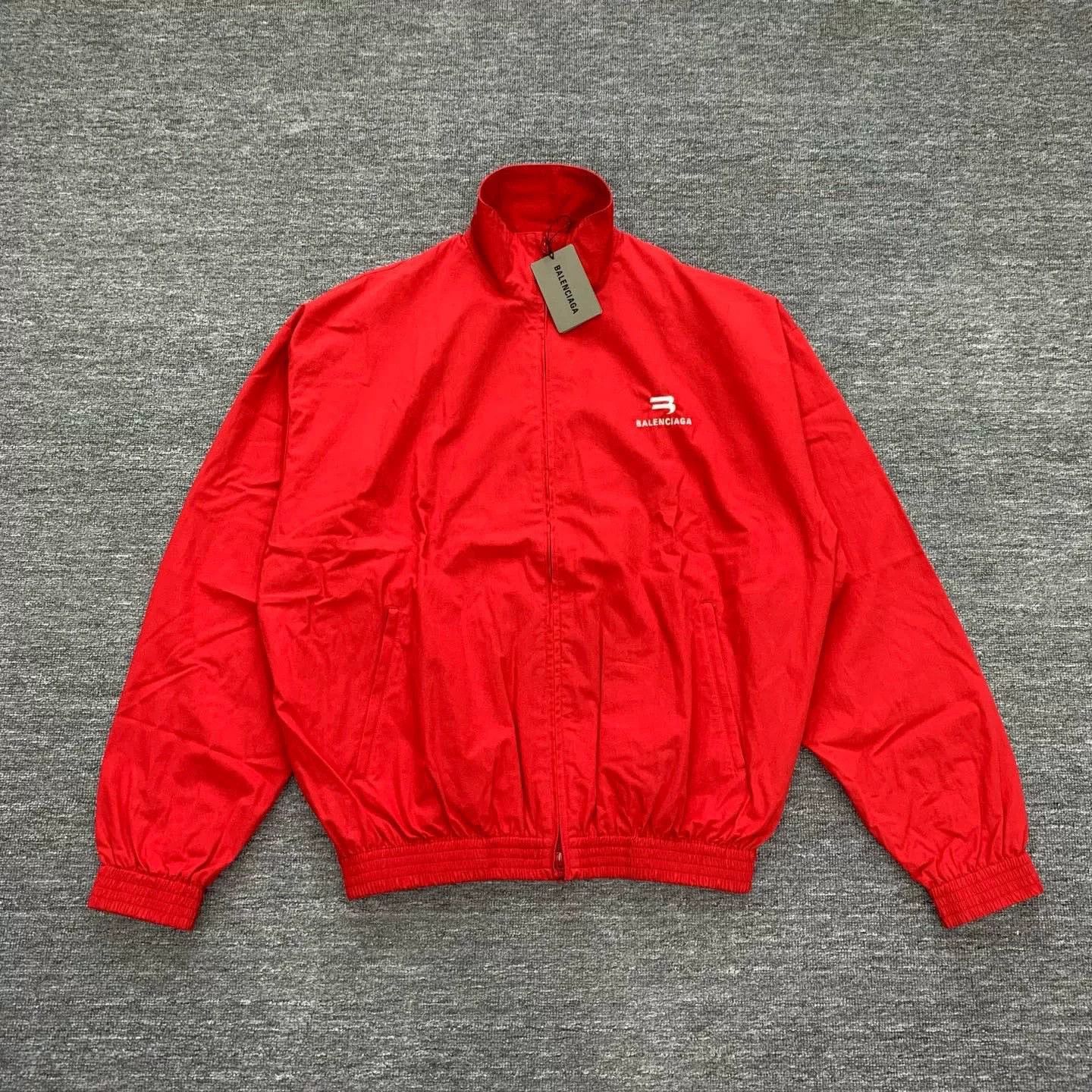 Balenciaga Balenciaga Red Double Hook Windbreaker Size XS / US 0-2 / IT 36-38 - 1 Thumbnail