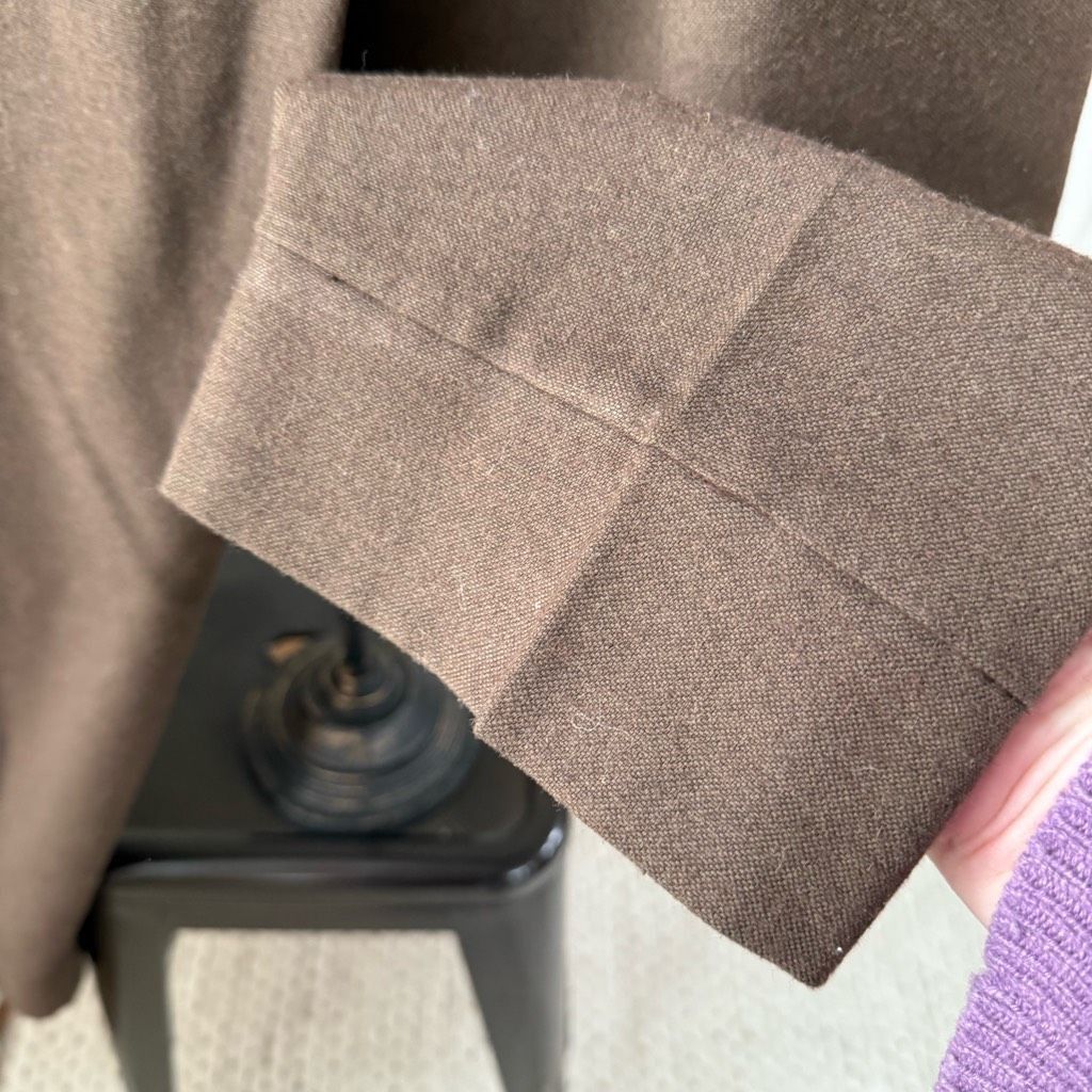 Other Luukaa Brown Trousers Taper Slightly Cropped Crossfront Tie Size 34" / US 12 / IT 48 - 4 Thumbnail
