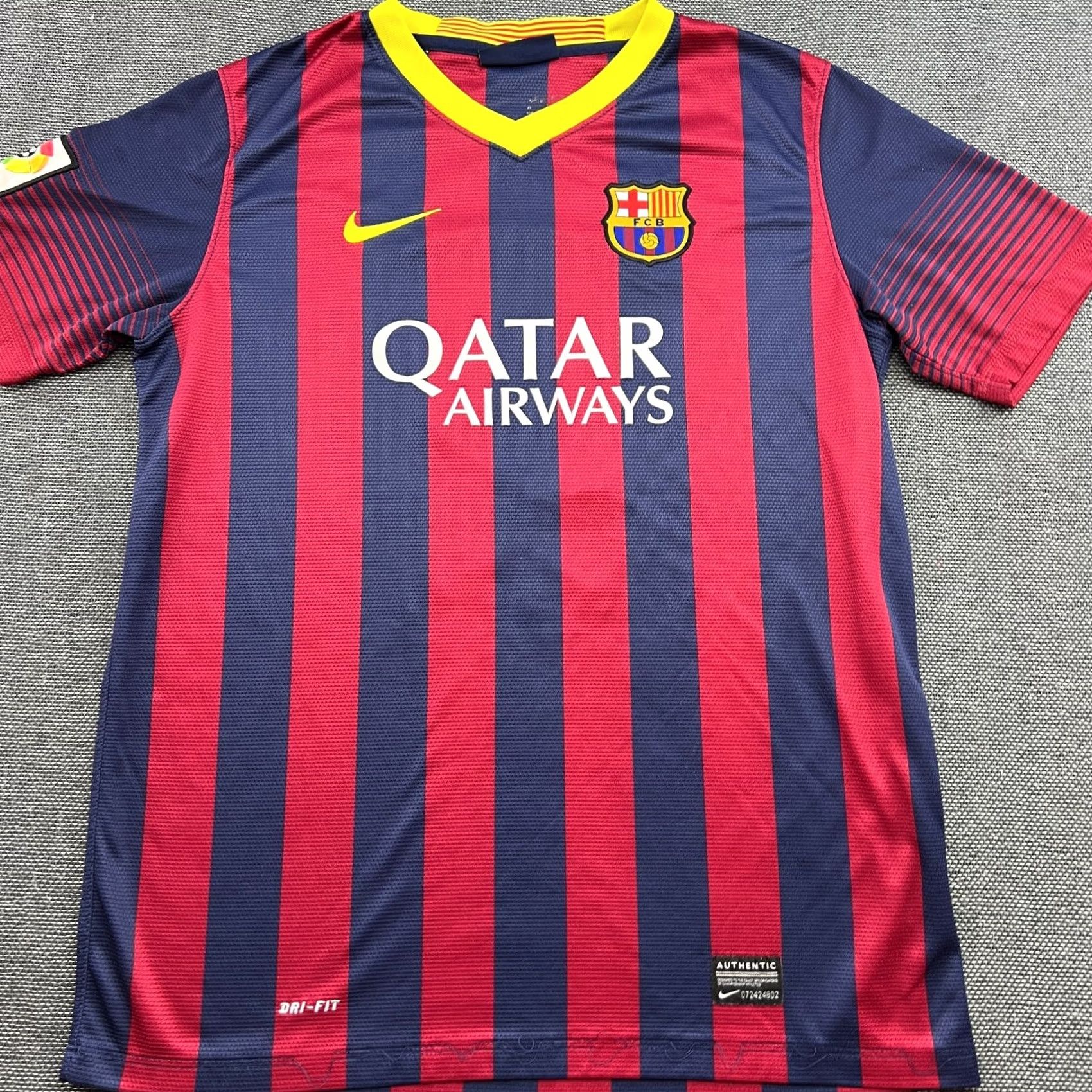 Nike Nike Barcelona 2013 2014 Home Dani Alves #2 Mens XS Shirt Football Jersey Nike Size US XS / EU 42 / 0 - 3 Thumbnail