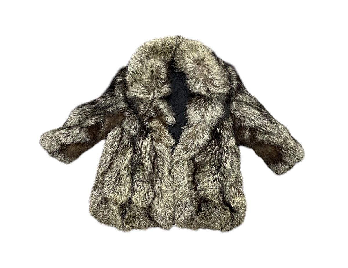 Sagafurs 80s SAGA FOX FUR LEATHER JACKET RARE Size M / US 6-8 / IT 42-44 - 1 Thumbnail