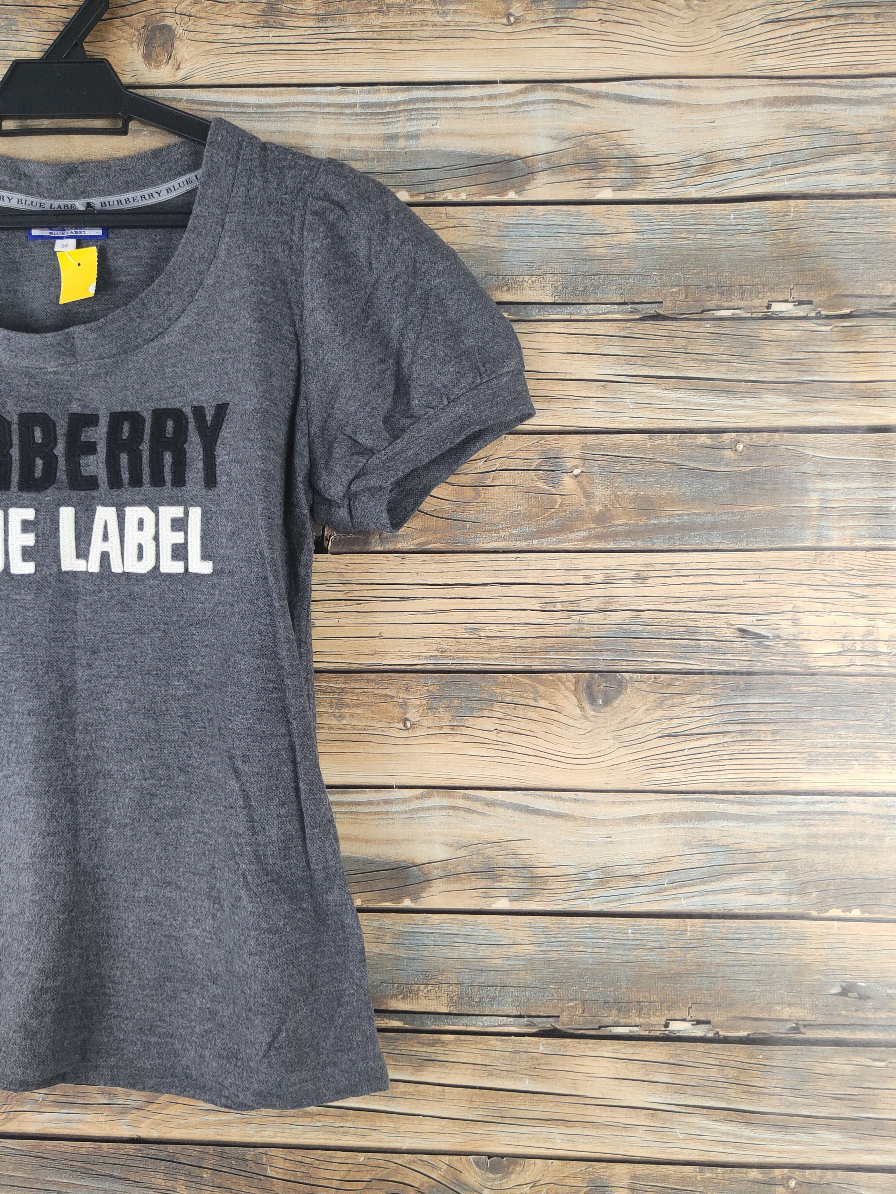 Burberry DL Burberry Dark Gray Short Sleeve T-shirt #2771 Size S / US 4 / IT 40 - 5 Thumbnail
