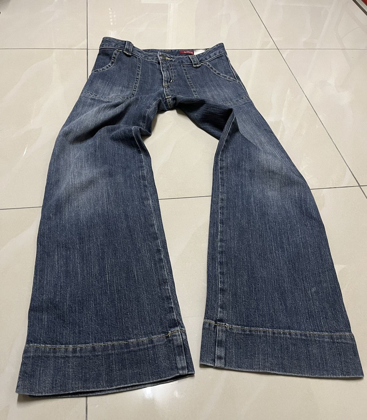 Tornado Mart Flare jeans Hush hush baggy low rise baker pant wideleg F1 Size US 30 / EU 46 - 9 Thumbnail