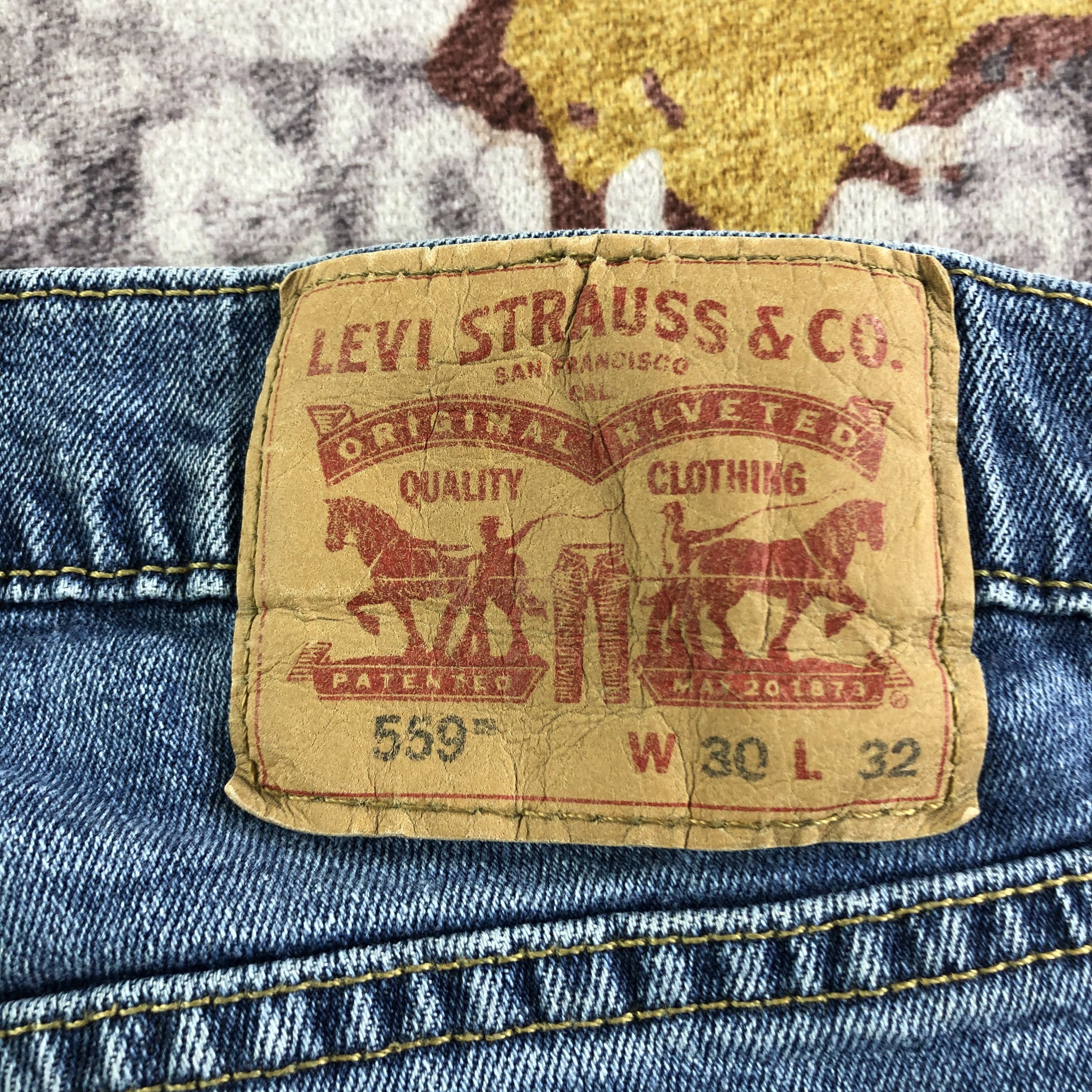 Levi's × Vintage Vintage Blue Wash Levis 559 Jeans-JM3492 Size 31" - 5 Thumbnail