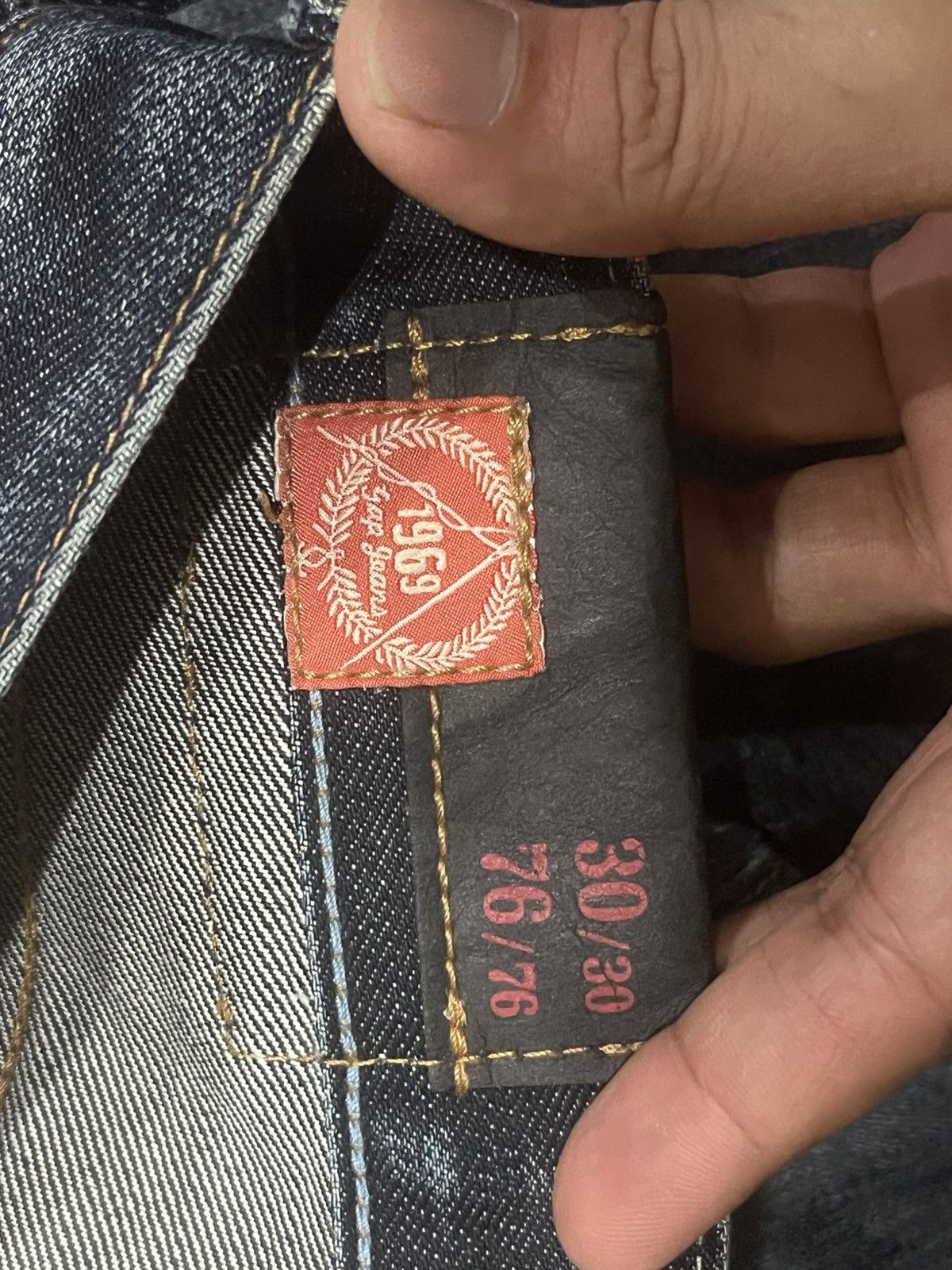 Tornado Mart Gap 1969 Dark Blue Whisker Washed Slim Boot Cut Jeans Size US 30 / EU 46 - 21 Thumbnail