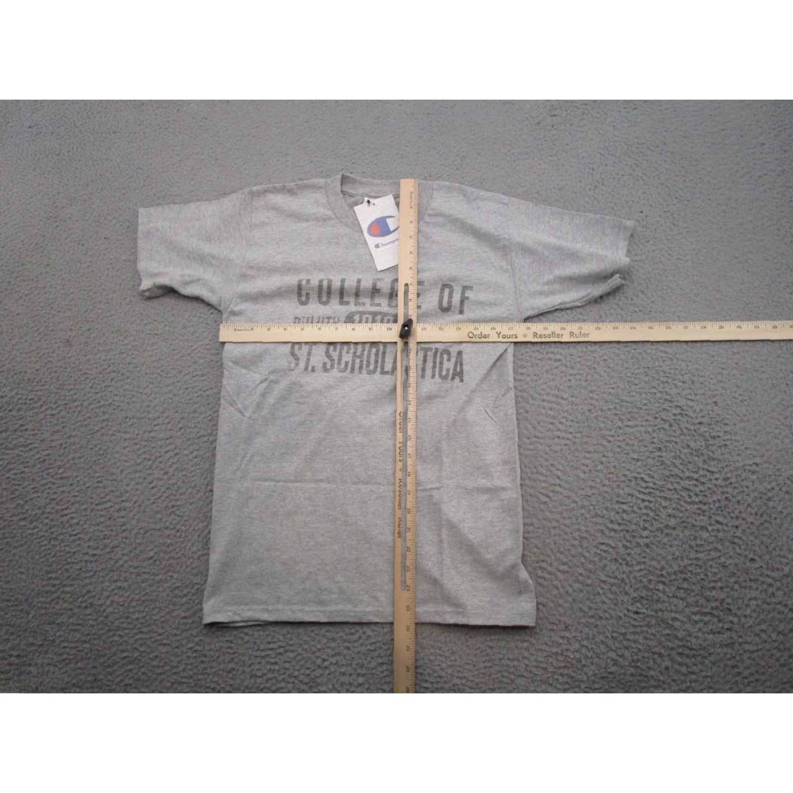 Champion Champion College Short Sleeve Shirt S NEW Gray Men's T-Shirt Shop Collegiate Spell Out Size US S / EU 44-46 / 1 - 7 Thumbnail