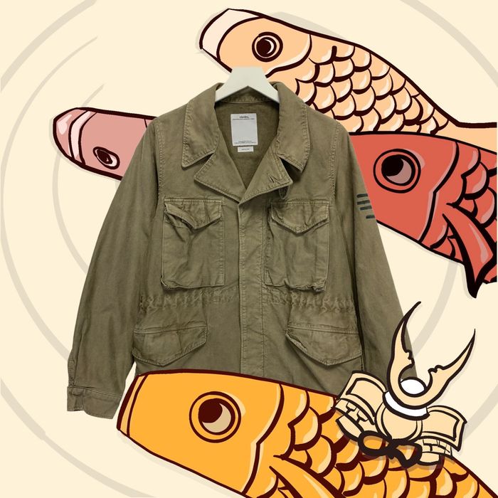 Visvim VISVIM 15SS ACHSE JACKET DMGD CHINO OLIVE | Grailed