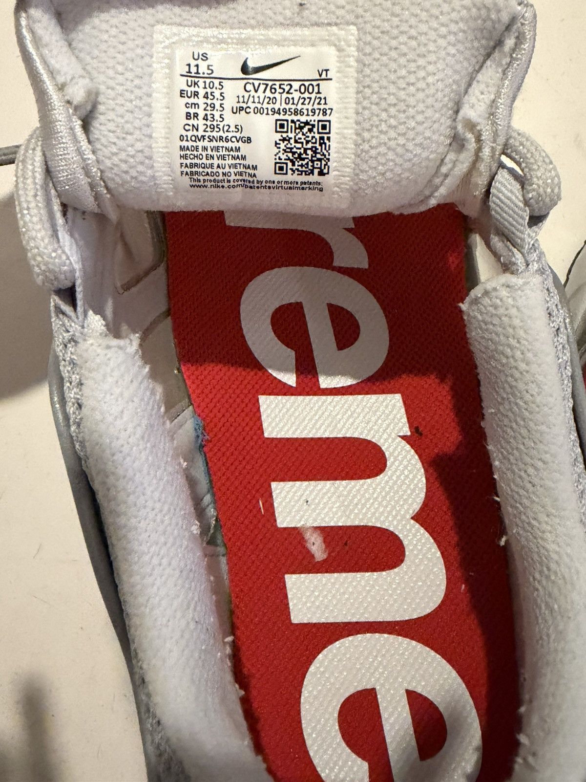 Nike × Supreme Supreme Nike Air Max 96 Size US 11.5 / EU 44-45 - 7 Thumbnail