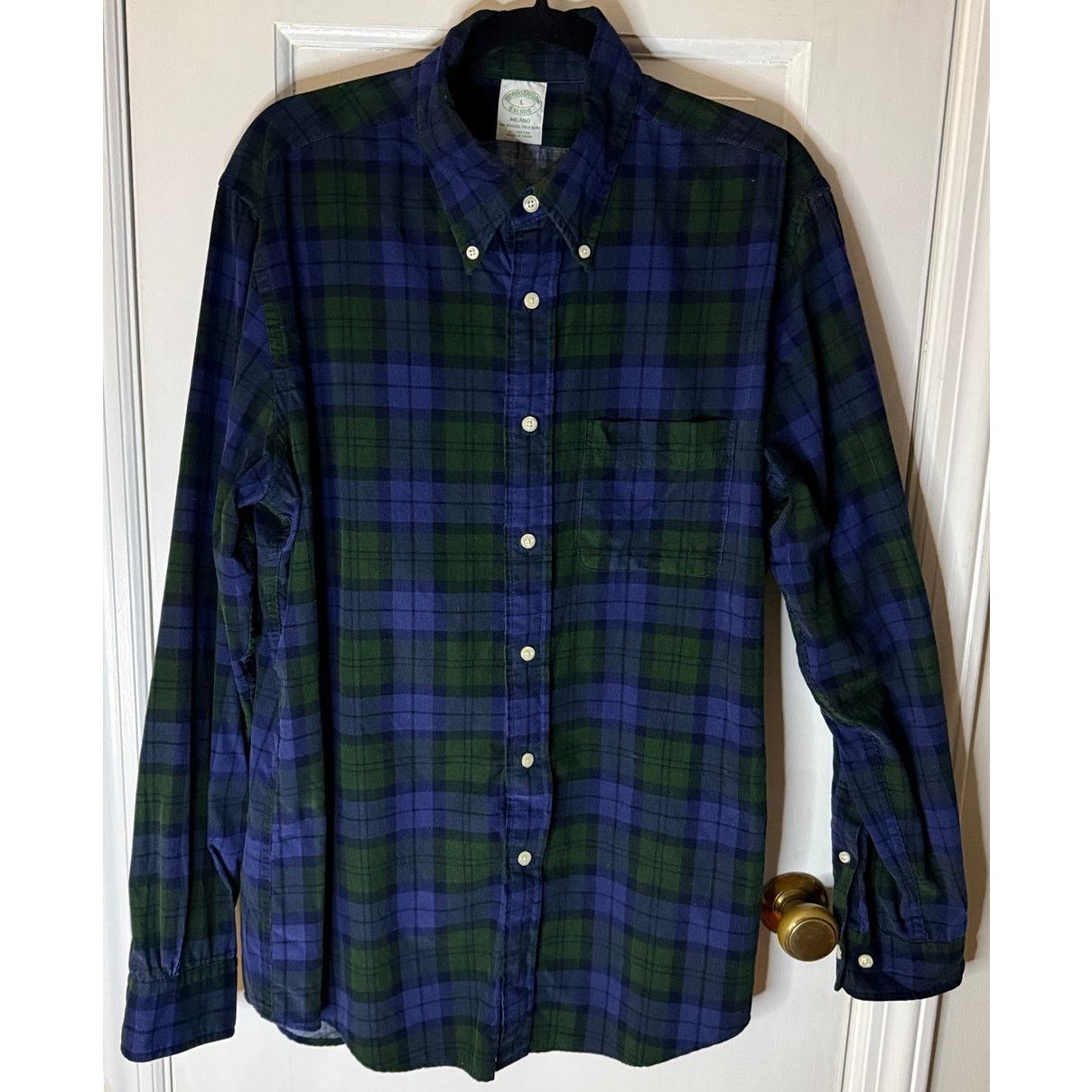 Brooks Brothers Brooks Brothers Men’s Green/Blue Plaid Large Size US L / EU 52-54 / 3 - 2 Thumbnail