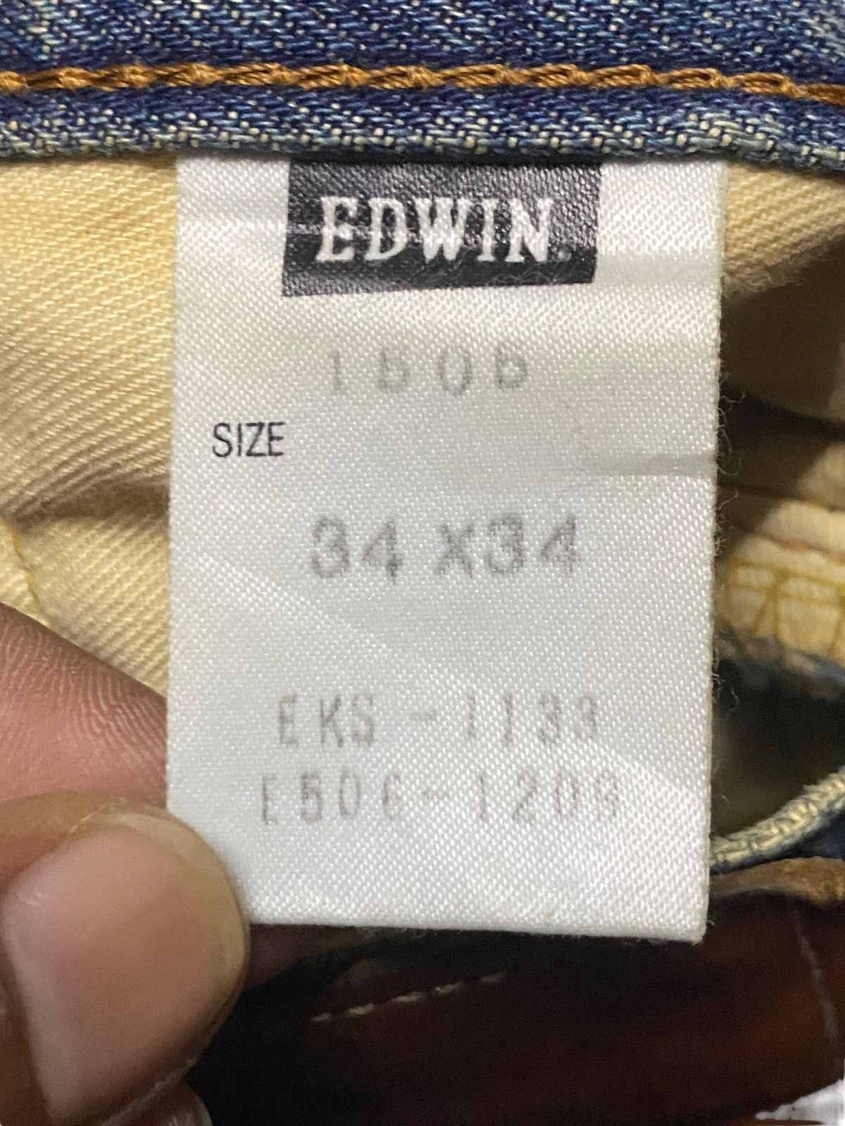 Edwin Vintage Japanese Edwin 505 Mud Wash Selvedge Loose Jeans Size US 36 / EU 52 - 17 Thumbnail