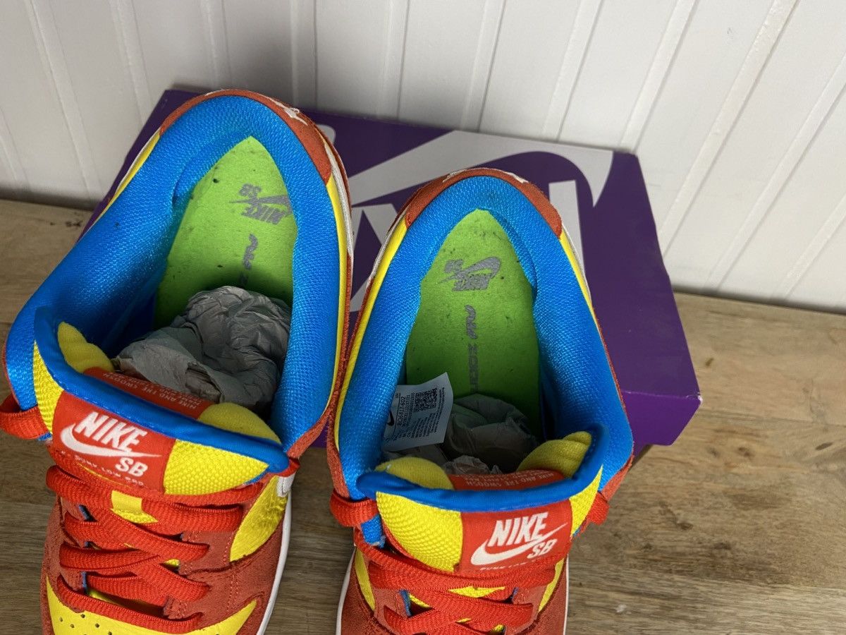 Adidas Used Nike SB Dunk Low Pro "Bart Simpson" Authentic 9US Size US 9 / EU 42 - 2 Thumbnail