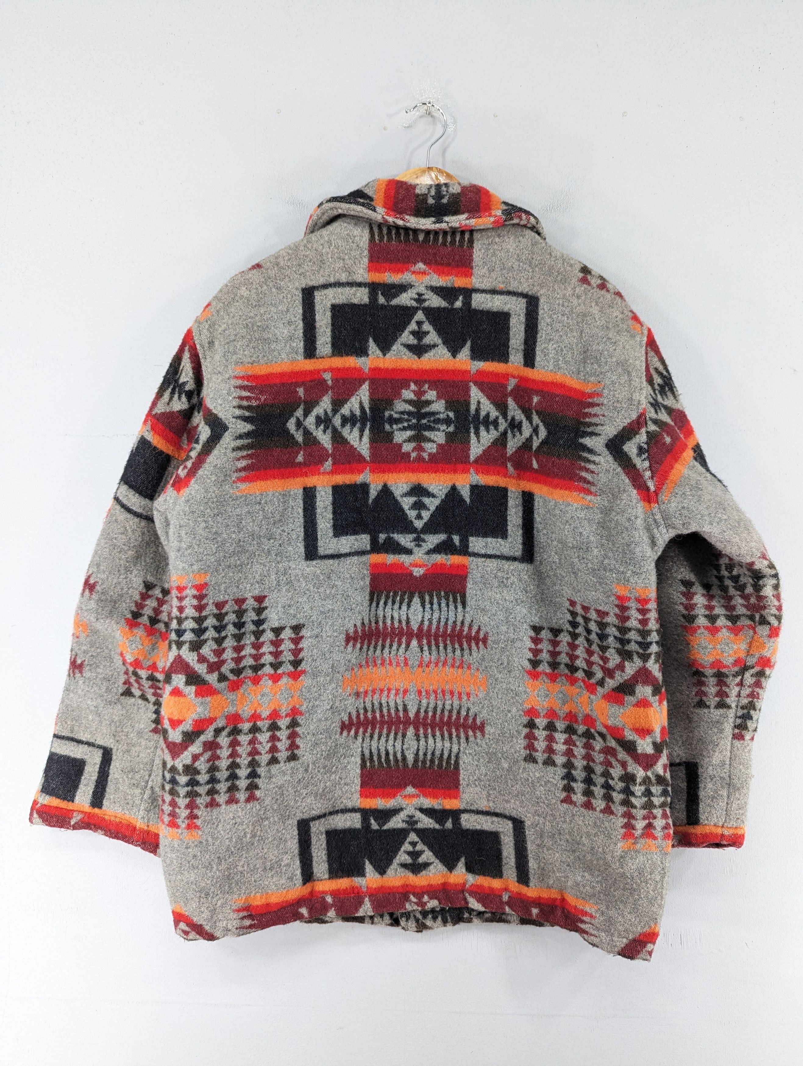 Vintage Vintage Monti Half Aztec Wool Quilted Button Jacket Size US M / EU 48-50 / 2 - 14 Thumbnail