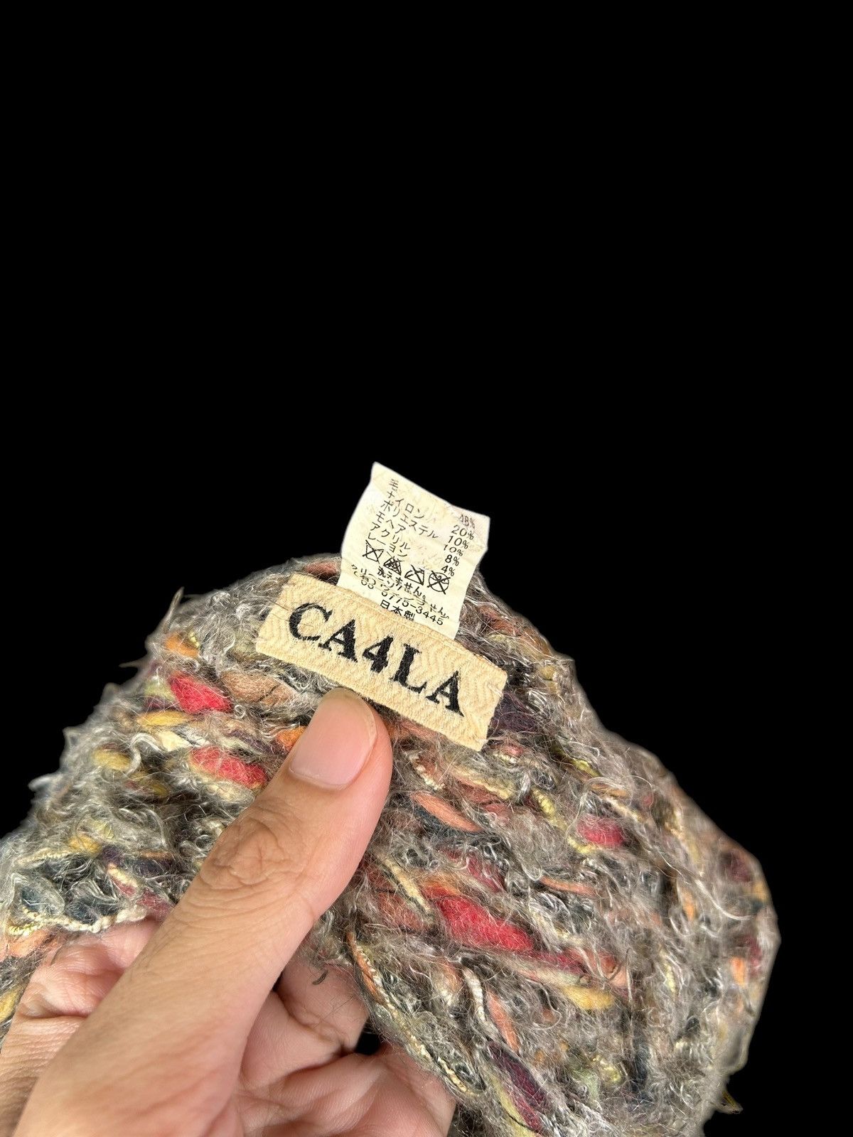 Japanese Brand × Kapital × Vintage CA4LA Made in Japan knitted Fur Beanie Hats Size ONE SIZE - 6 Thumbnail