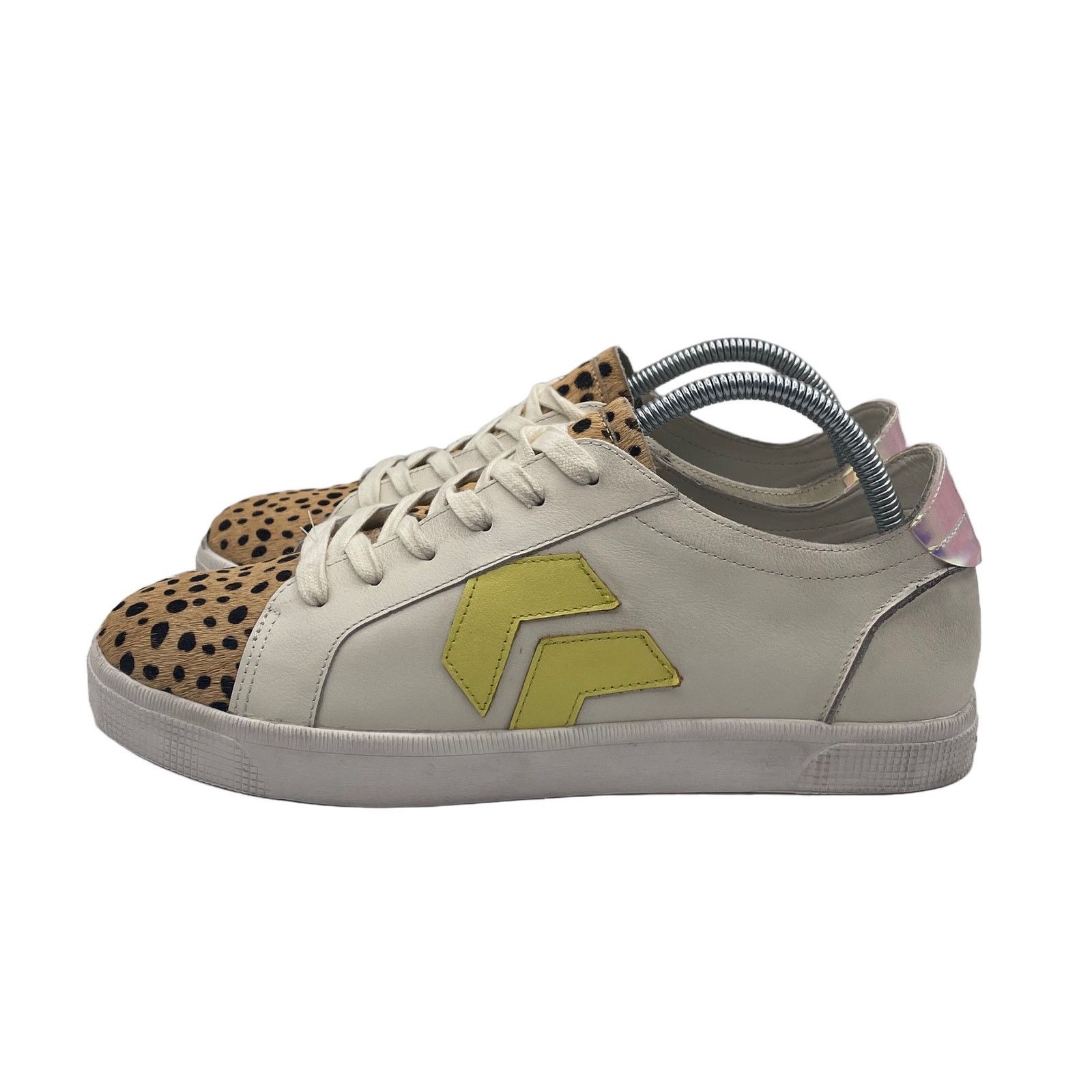 Other Dolce Vita Zaga Leather Trainers Shoes Fur White Womens 9.5 Size US 9.5 / IT 39.5 - 1 Thumbnail