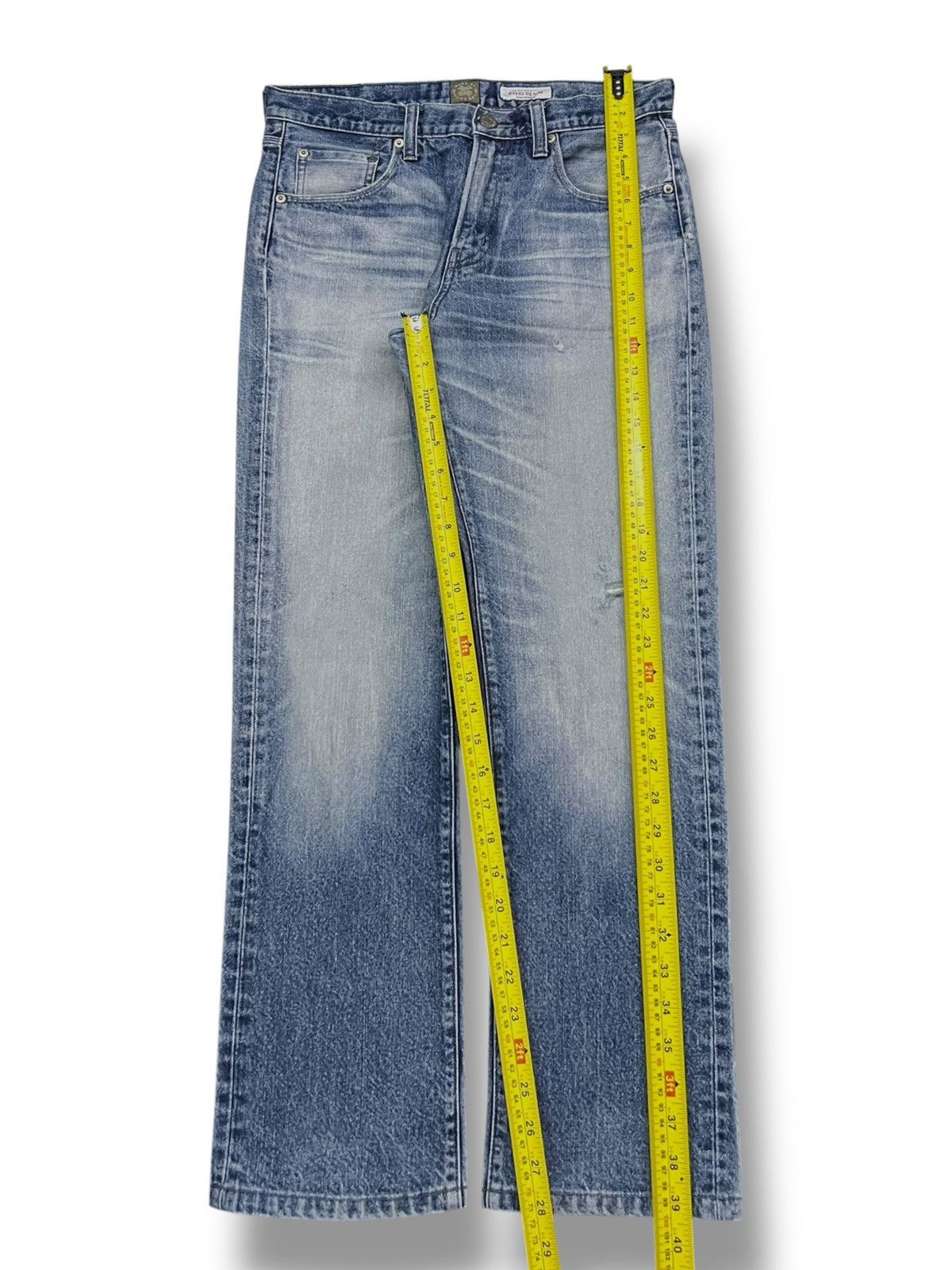 Numbers Vintage Back Number Kaihara Denim Japan - Faded Wash Jeans Size US 33 - 18 Thumbnail
