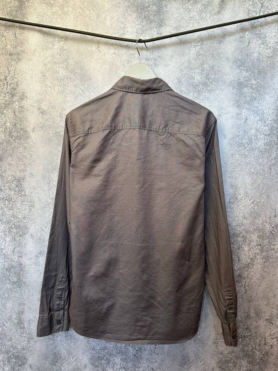Allsaints × Designer ALLSAINTS Bixby Long Sleeve Shirt Gray Button Up Size US S / EU 44-46 / 1 - 3 Thumbnail