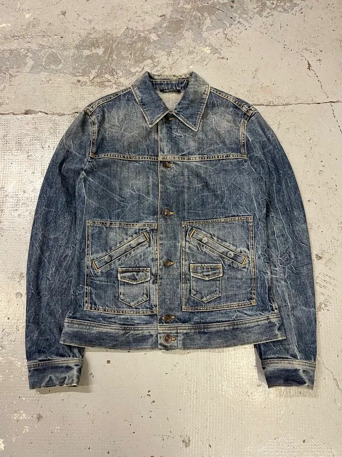 Dolce & Gabbana 2000s Dolce & Gabbana Raw Blue Denim Jacket Size US M / EU 48-50 / 2 - 1 Thumbnail