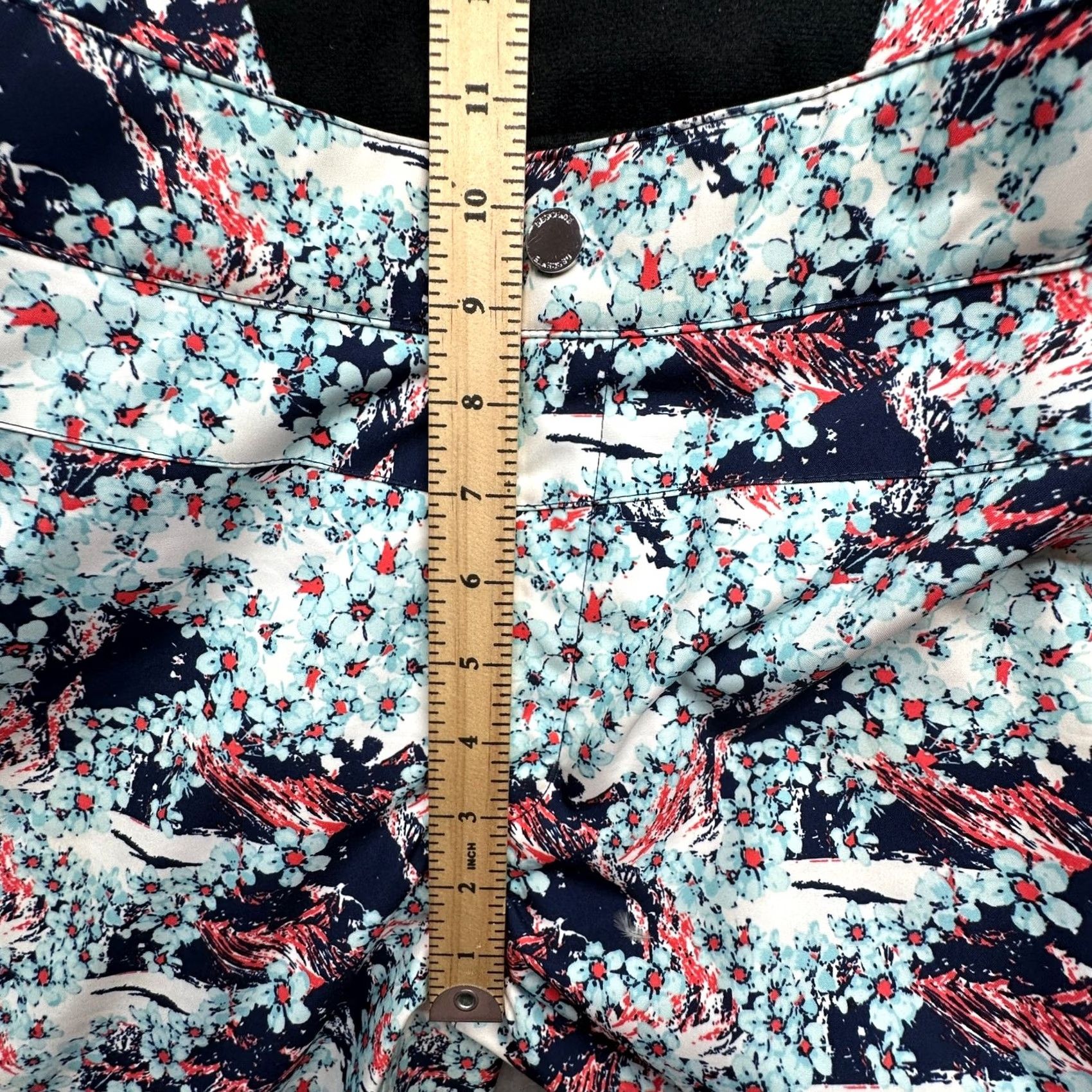 Vintage Descente Norah Ski Snowboard Pants Womens 10 Floral Blue Pink 34x31 Size 32" / US 10 / IT 46 - 7 Thumbnail