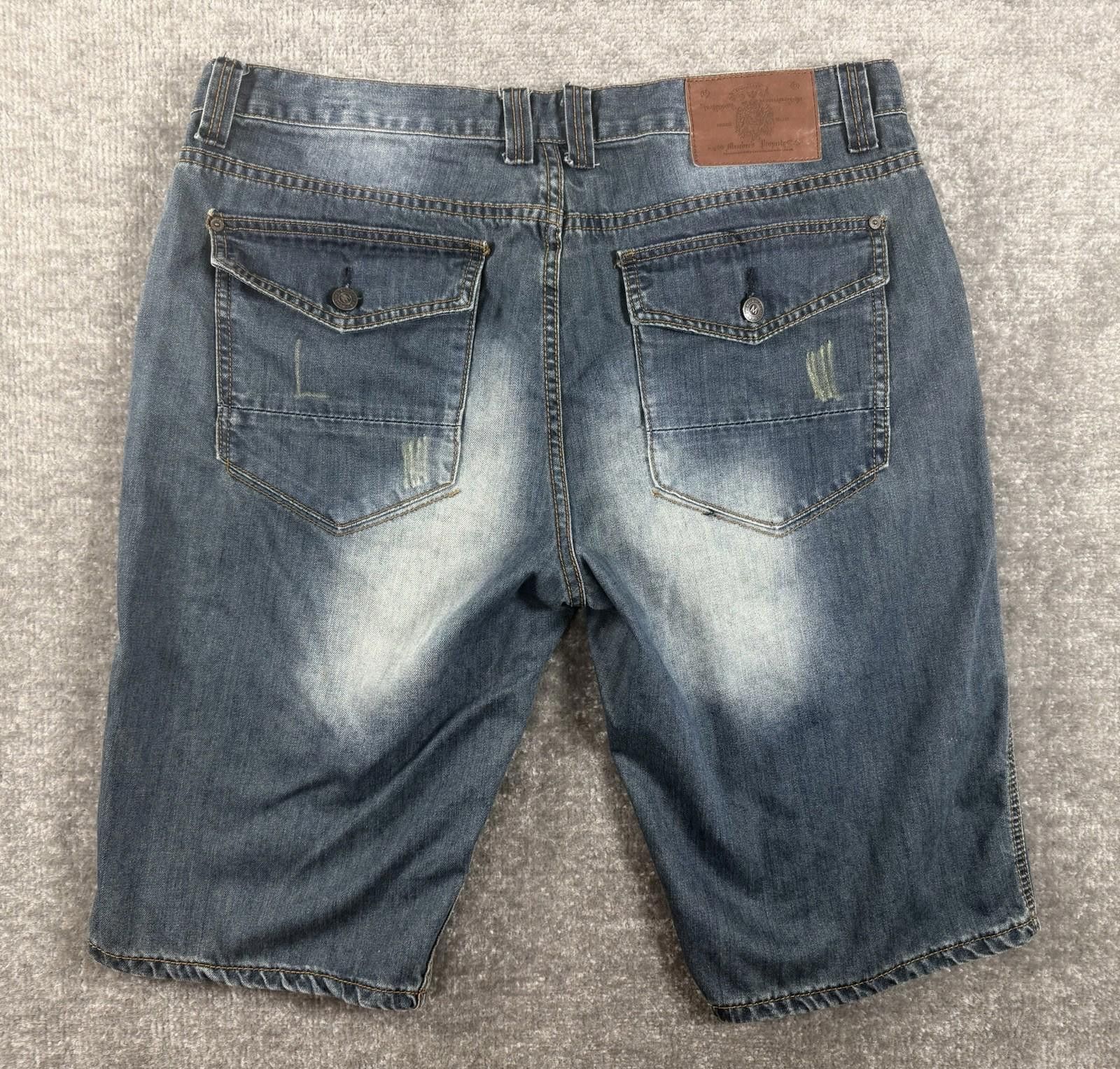Other Members Property Shorts 38 Blue Baggy Jorts Y2K Grunge Size US 38 / EU 54 - 6 Thumbnail