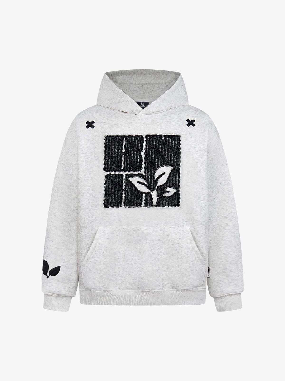 Japanese Brand Black Embroidered Hoodie, Relaxed Fit Hooded Sweatshirt Size US M / EU 48-50 / 2 - 11 Thumbnail