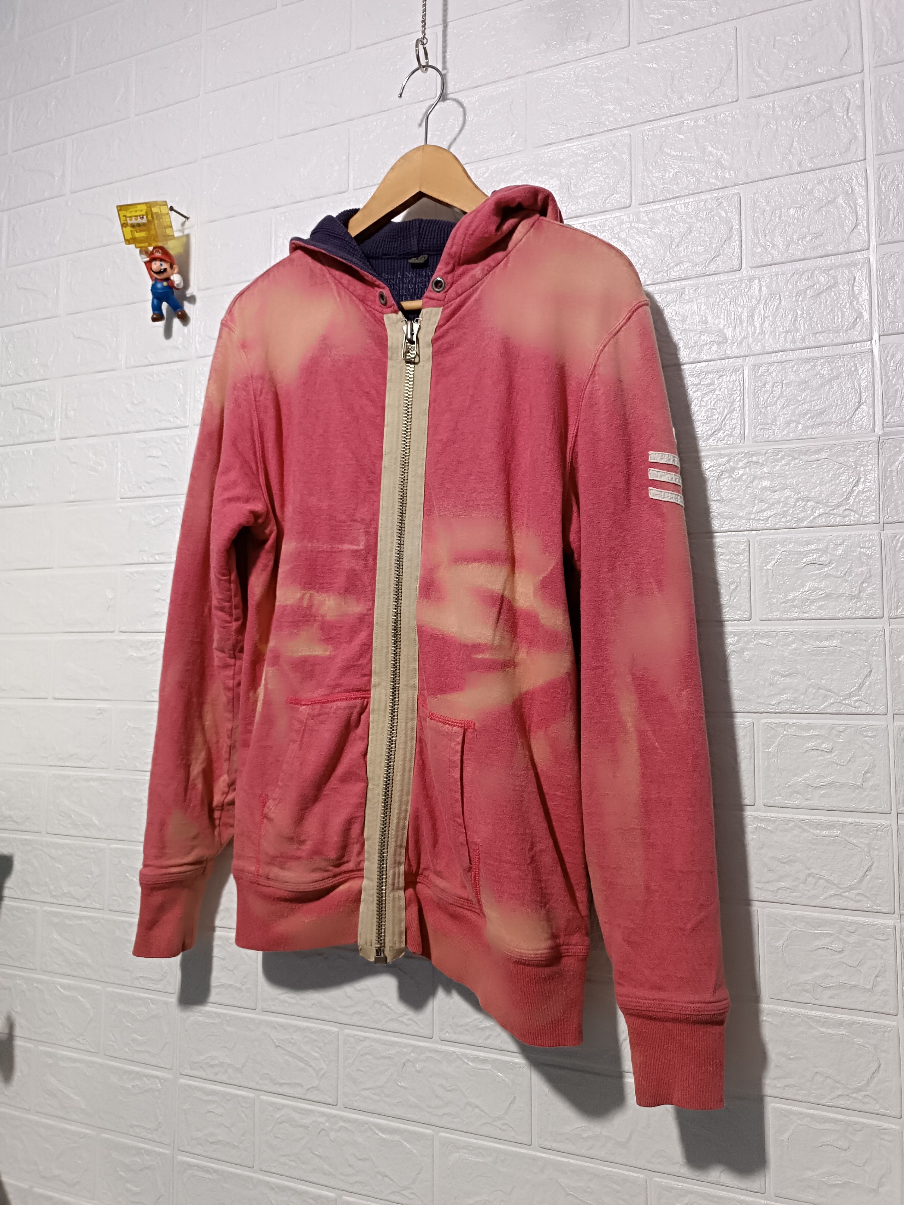 Nigel Cabourn Sun Fade Thermal Lined Reversible Zip-Up Hoodie Size US M / EU 48-50 / 2 - 4 Thumbnail