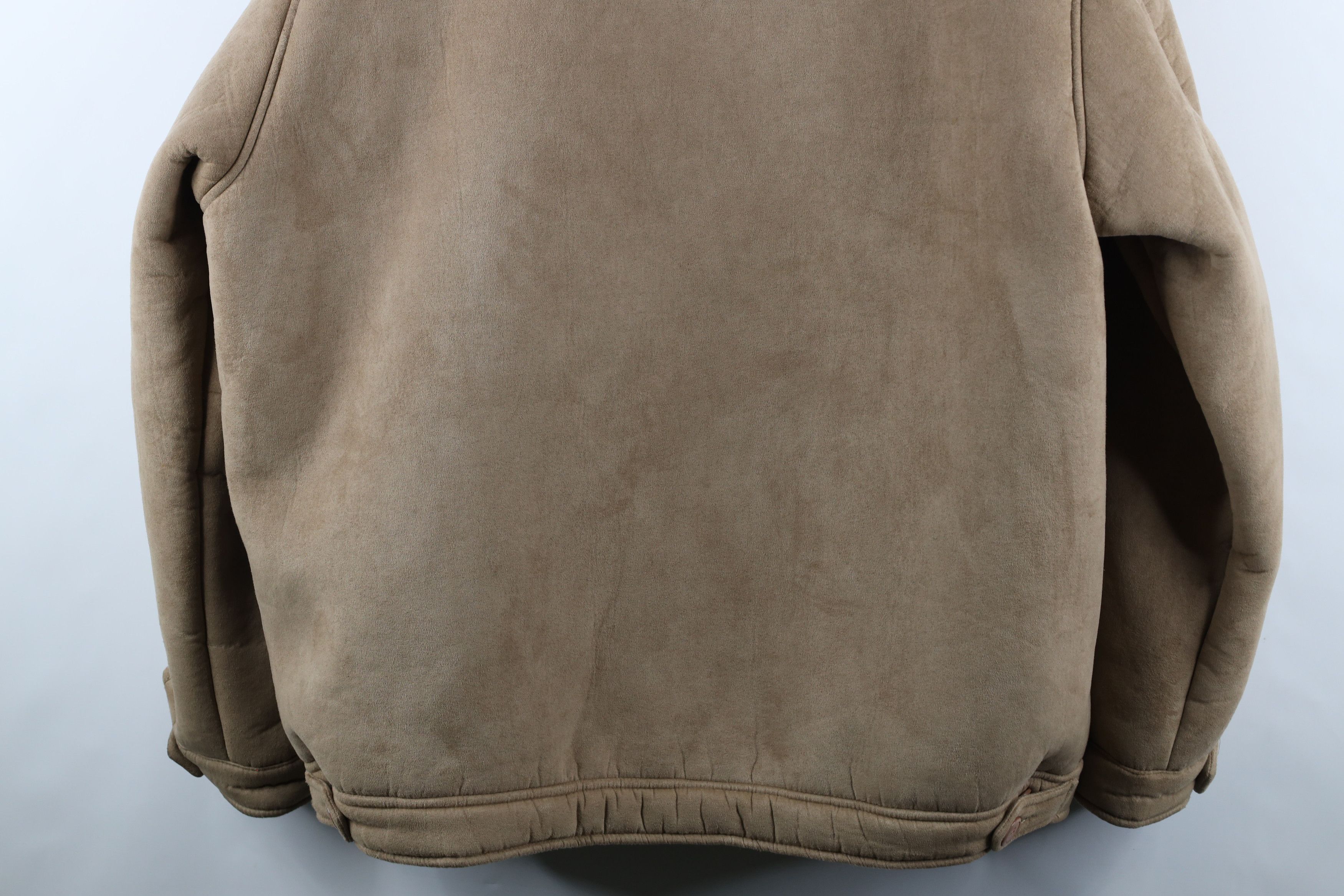 Vintage Vintage 90s Streetwear Pile Fleece B3 Bomber Jacket Beige Size US XL / EU 56 / 4 - 13 Thumbnail
