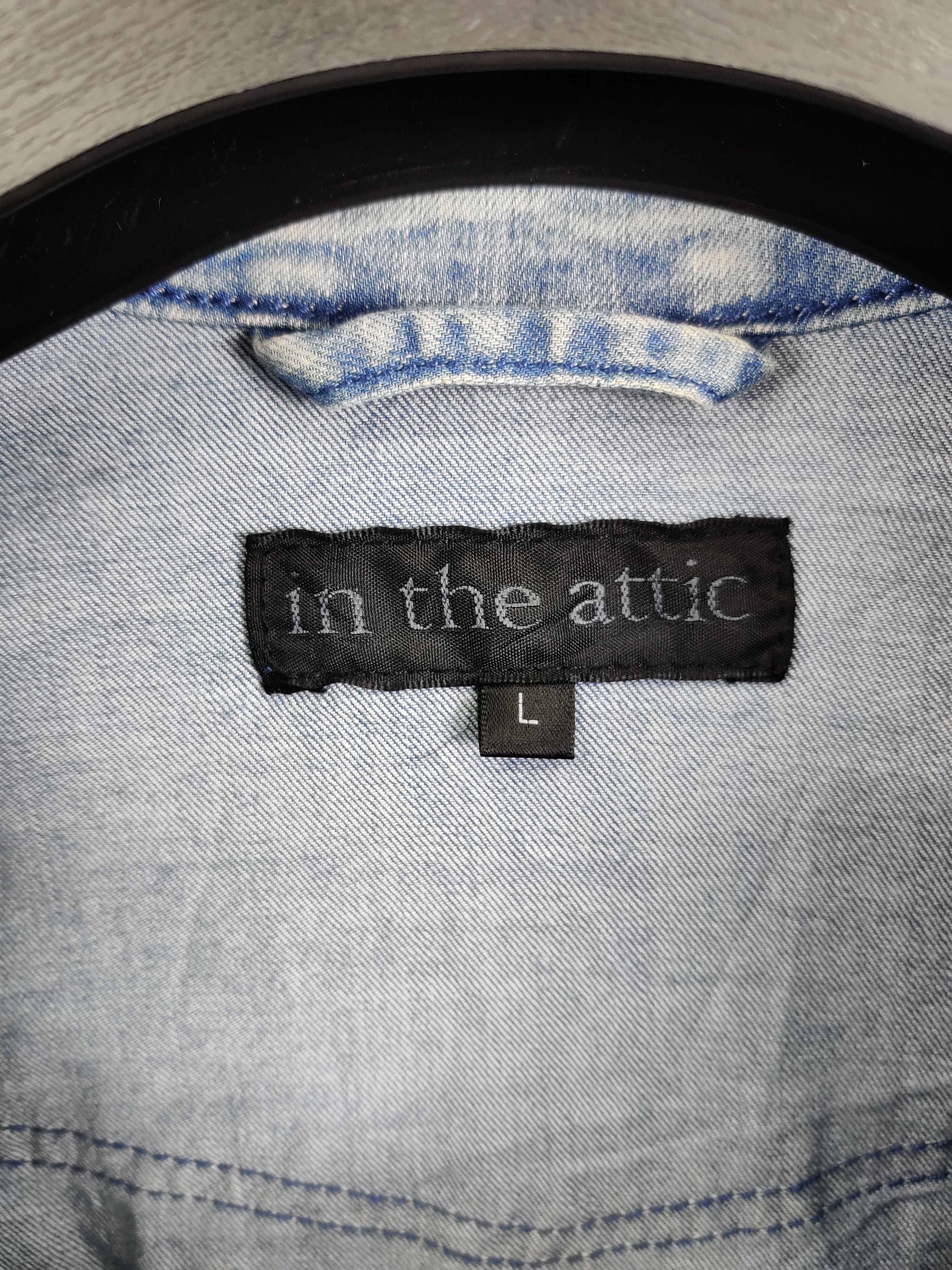 In The Attic Vintage In The Attic Paint Denim Button Ups Shirt Size US L / EU 52-54 / 3 - 11 Thumbnail