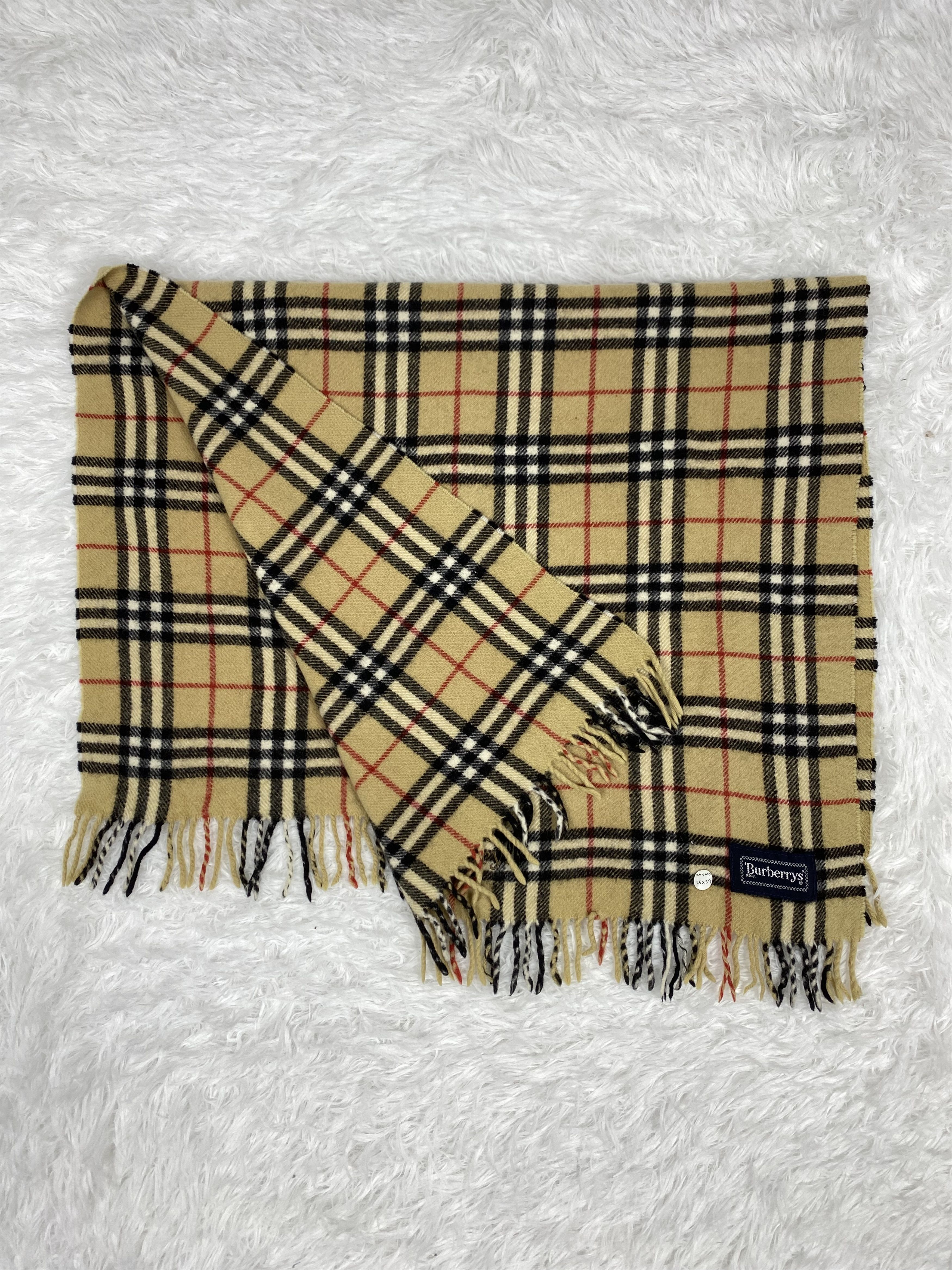 Burberry Vintage Burberry Wide Scarf / Muffler Neckwear PM0099 Size ONE SIZE - 5 Thumbnail
