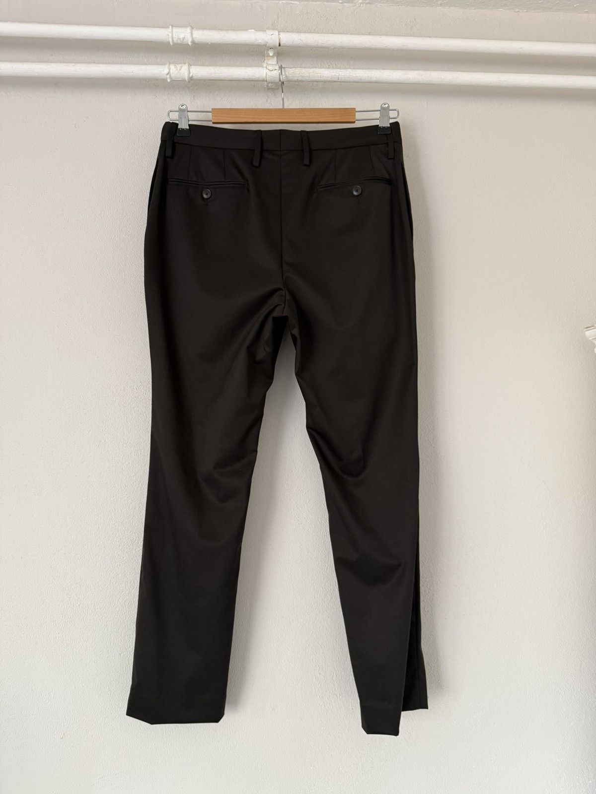 Gucci Gucci Classic Black Wool Trousers with Stretch – Size 48R Size US 32 / EU 48 - 7 Thumbnail