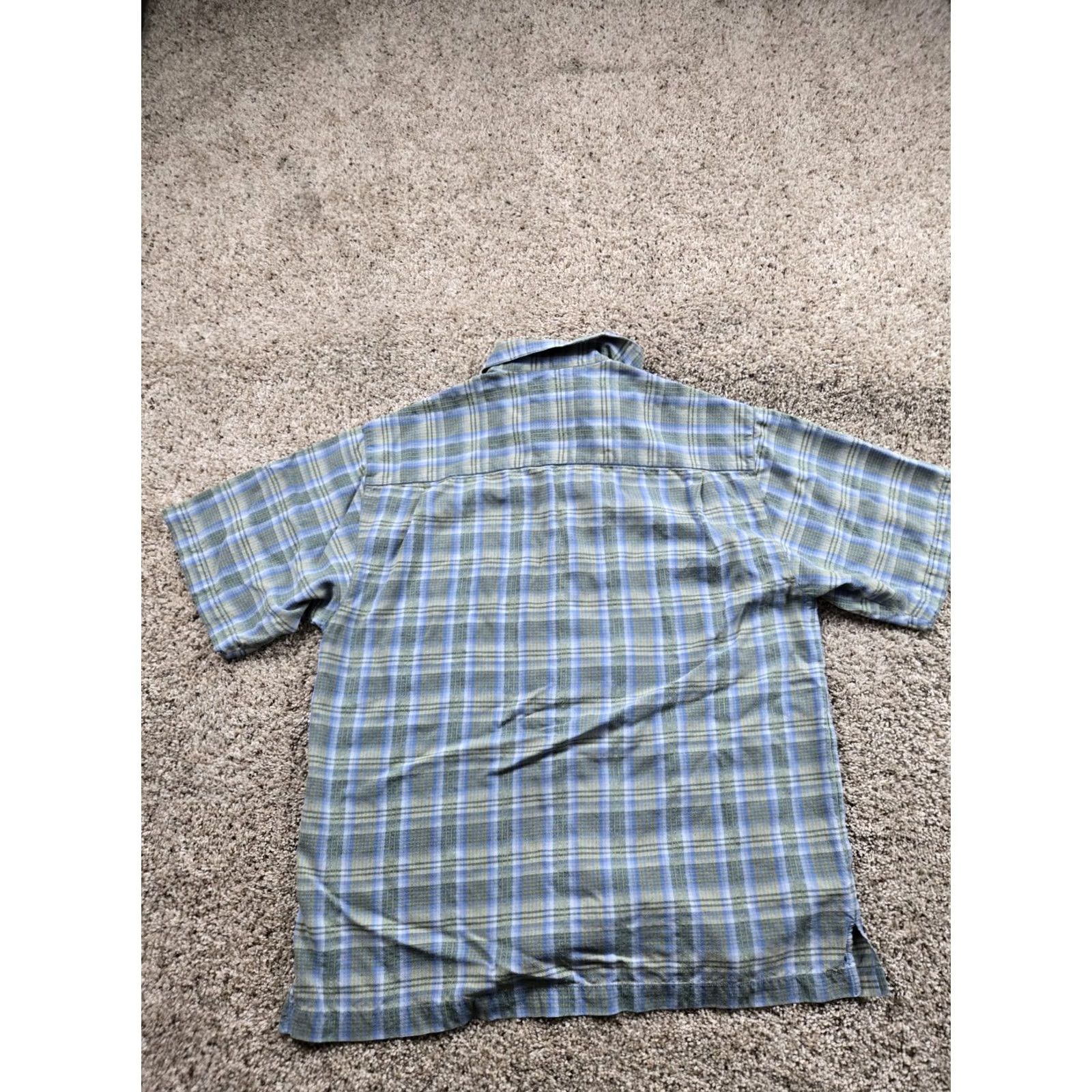 Tommy Bahama Tommy Bahama Shirt Large Mens 100% Silk Plaid Button Up Short Sleeve Pocket Size US L / EU 52-54 / 3 - 4 Thumbnail