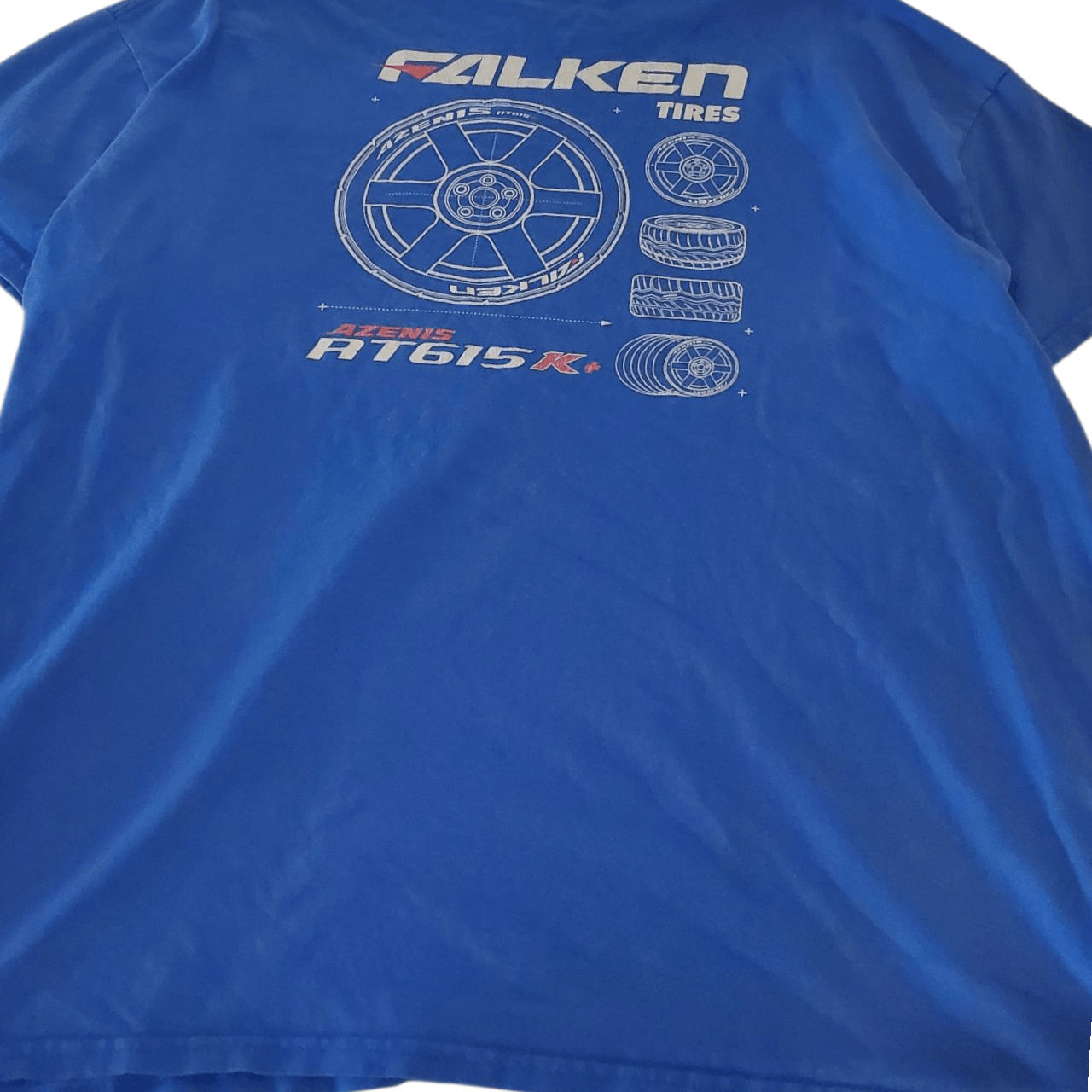 Vintage Y2K Falken Tires Diagram T-Shirt Size US XL / EU 56 / 4 - 2 Thumbnail