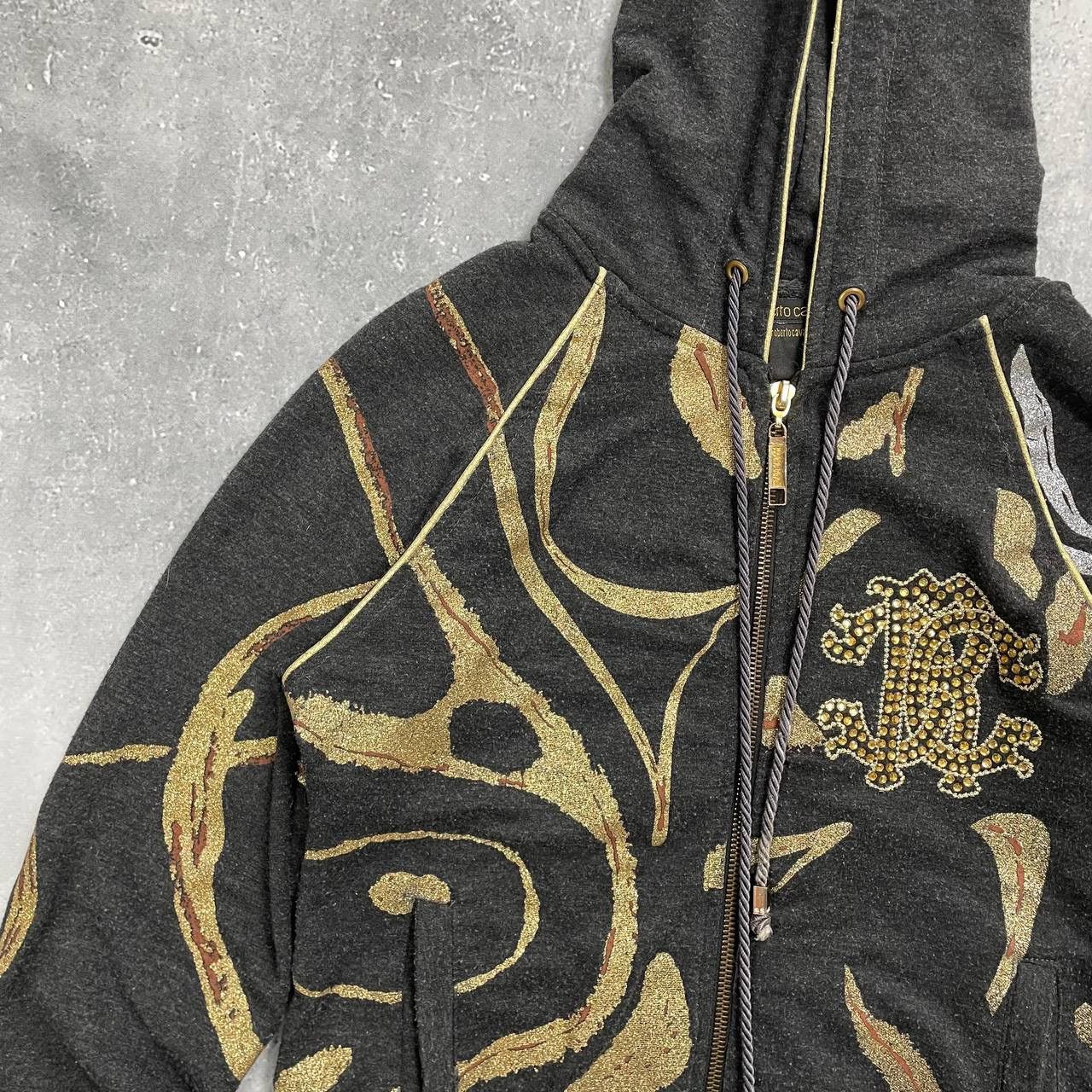 Just Cavalli Roberto Cavalli Full Zip-Up Hoodie Women’s Gray Size S/M Size S / US 4 / IT 40 - 11 Thumbnail