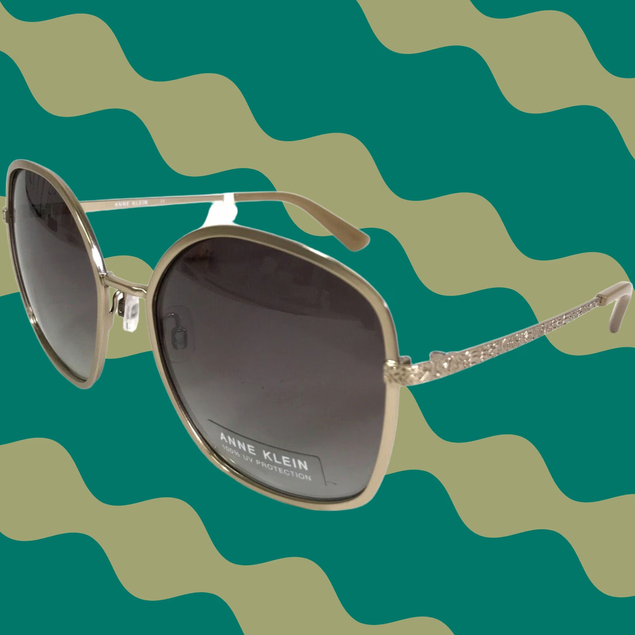 Anne Klein Anne Klein Sunglasses AK7067 036 GREY Cat Eye 