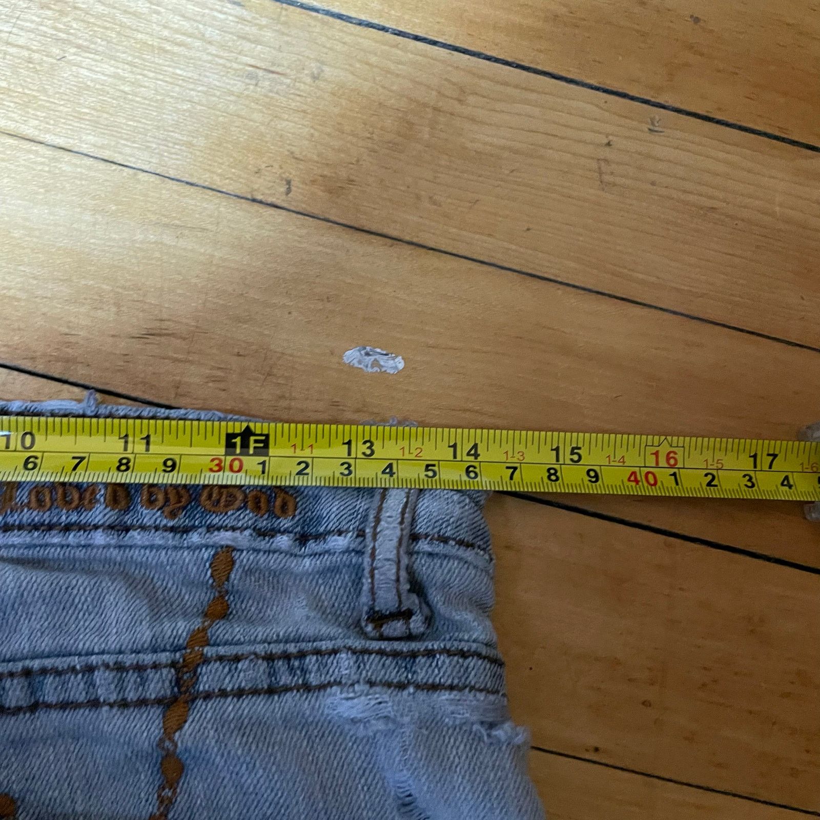 Vintage 90s Not Of This World Jesus Denim Womens Pants 28 Size 28" / US 6 / IT 42 - 7 Thumbnail