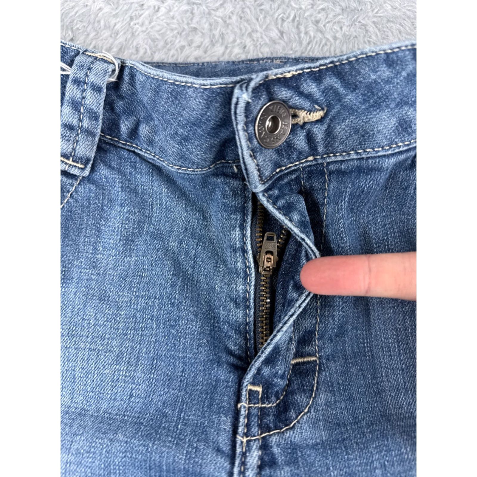 Calvin Klein Calvin Klein Women's Bootcut Jeans Size 12 Blue Denim Mid Rise 30x29 Regular Fit Size 34" / US 12 / IT 48 - 5 Thumbnail