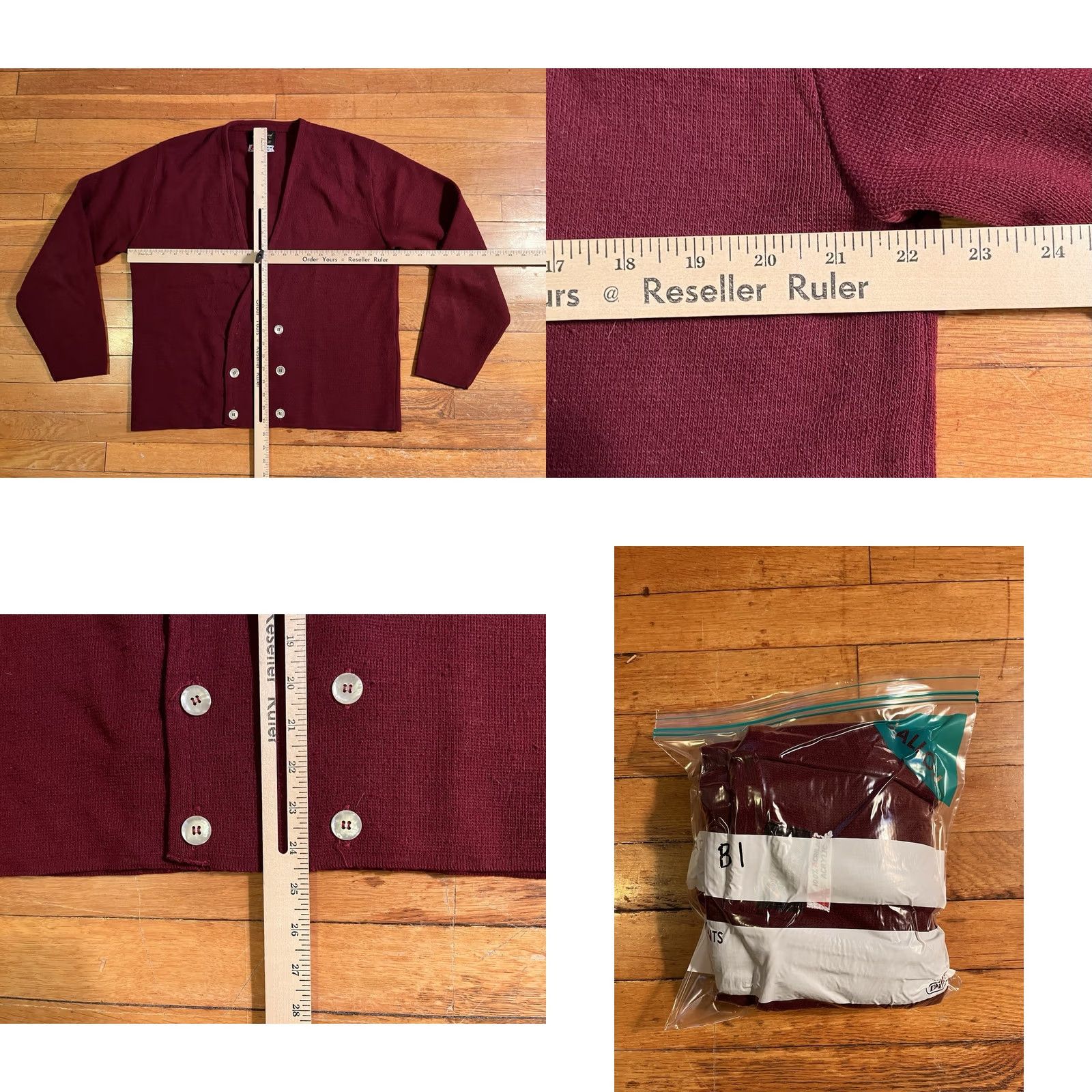 Vintage VINTAGE Brentwood The Man From UNCLE Cardigan Sweater Mens L Red 60s Size US L / EU 52-54 / 3 - 8 Thumbnail