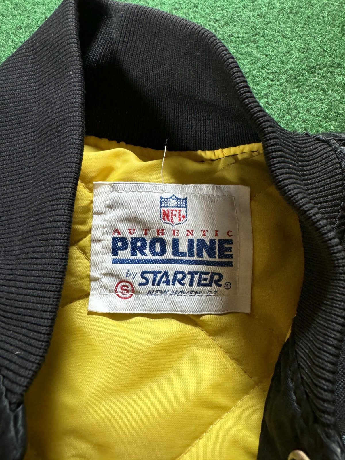 NFL × Starter × Vintage Vtg 90s Pittsburgh Steelers Starter Satin USA Made Jacket Size US S / EU 44-46 / 1 - 2 Thumbnail