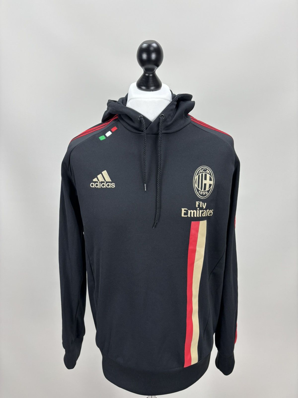 Adidas Mens hoodie Adidas AC 2011-2012 Milan Size M Color Black Size US M / EU 48-50 / 2 - 2 Thumbnail