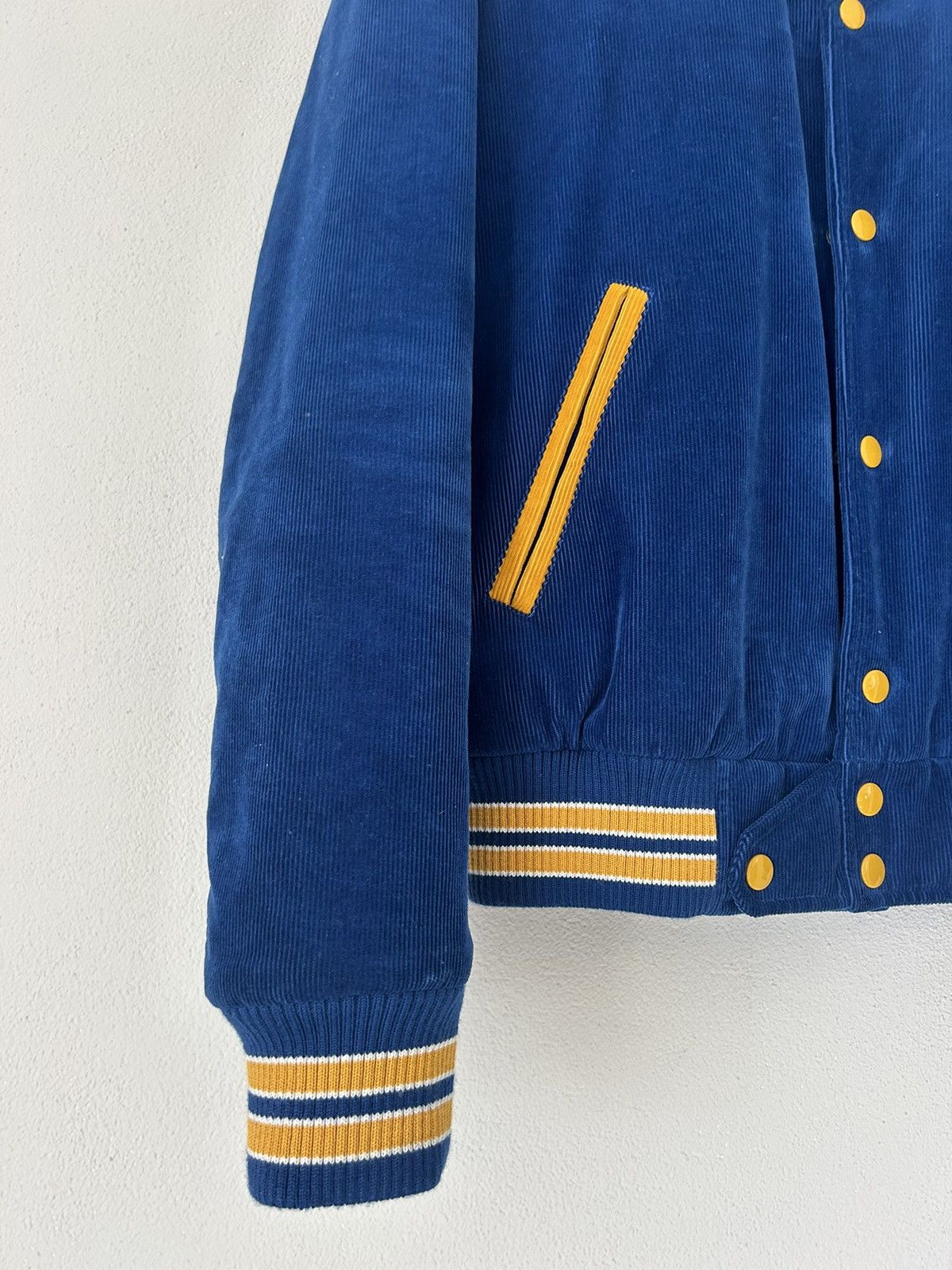Saint Laurent Paris ‘Je T’Aime’ Blue Corduroy Teddy Jacket Size US M / EU 48-50 / 2 - 6 Thumbnail