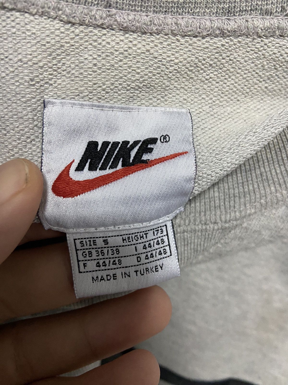 Nike × Vintage Nike Sweatshirt big swoosh Logo Vintage 90s Size US S / EU 44-46 / 1 - 4 Thumbnail