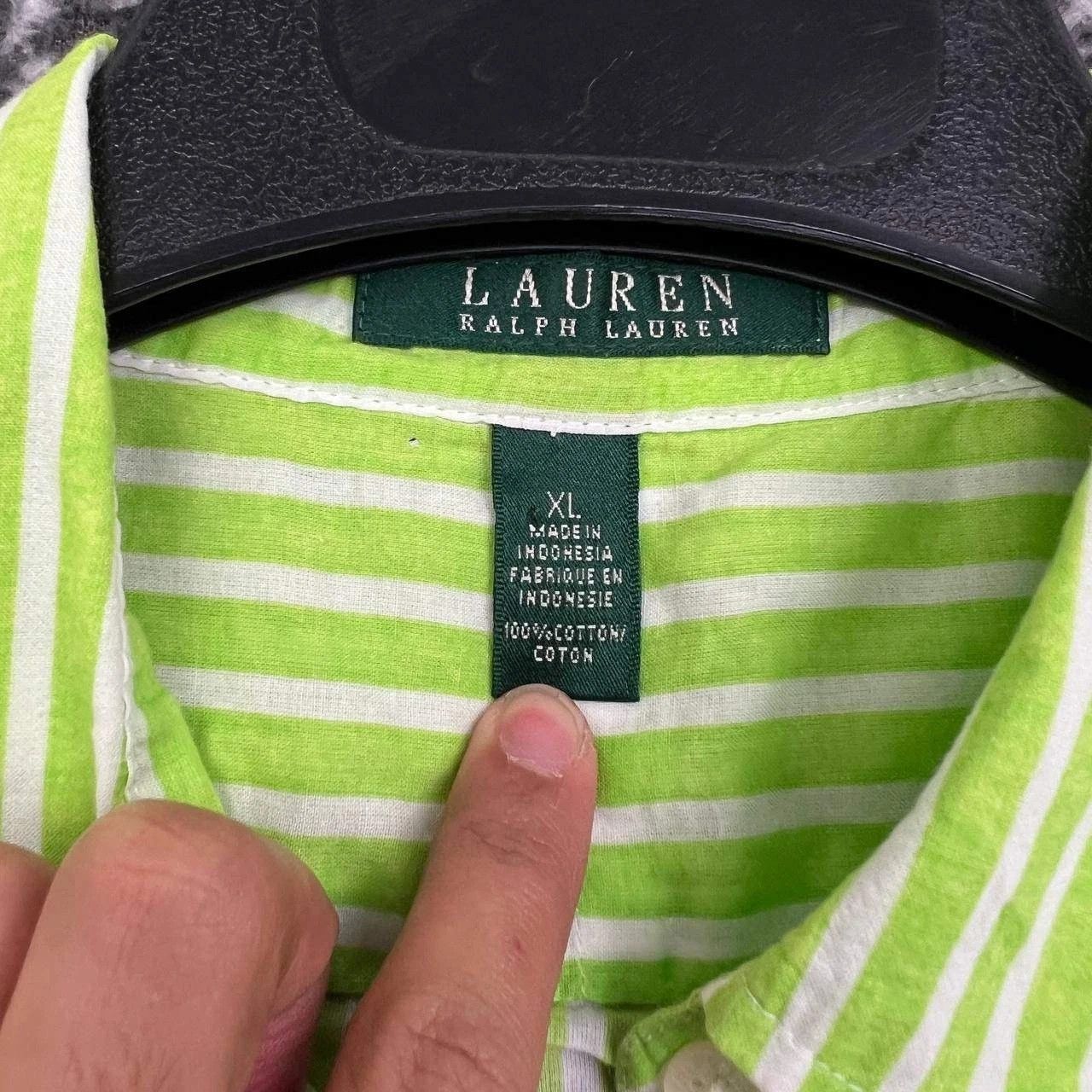 Lauren Ralph Lauren Lauren Ralph Lauren Button Up Shirt Men XL Striped Cotton Size US XL / EU 56 / 4 - 6 Thumbnail