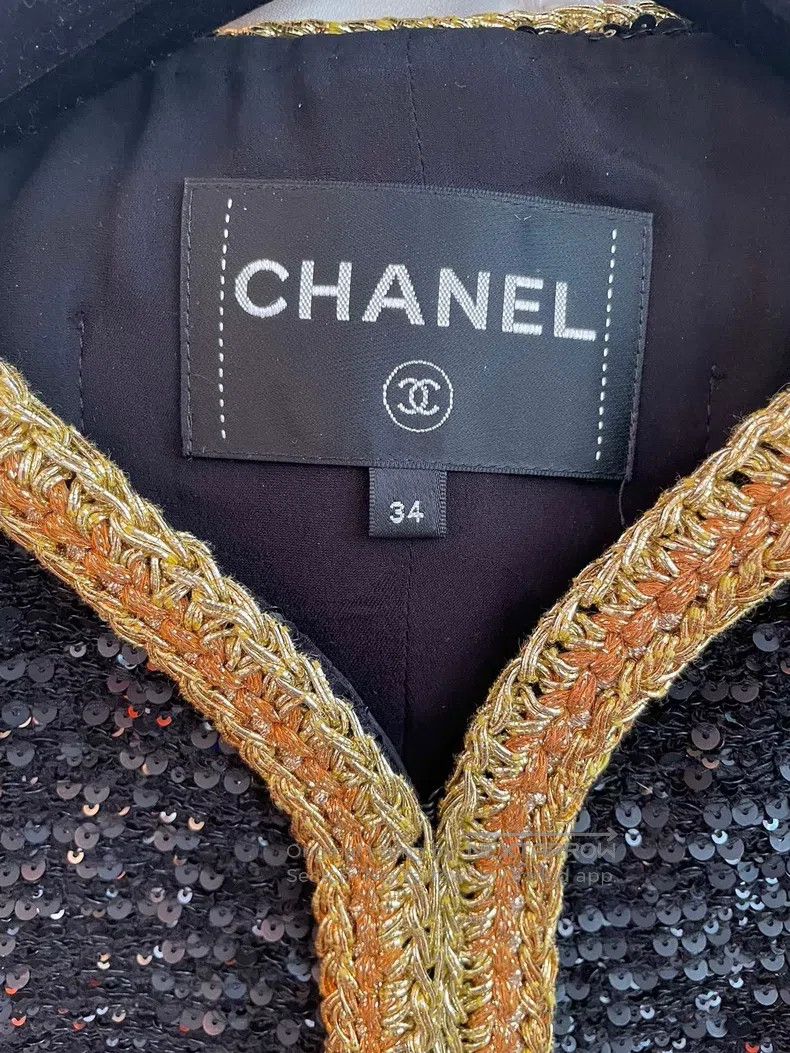 Chanel Chanel 22 Spring and Summer Show Sequin Heavy Industry Bla Size XXS / US 00 / IT 34 - 6 Thumbnail