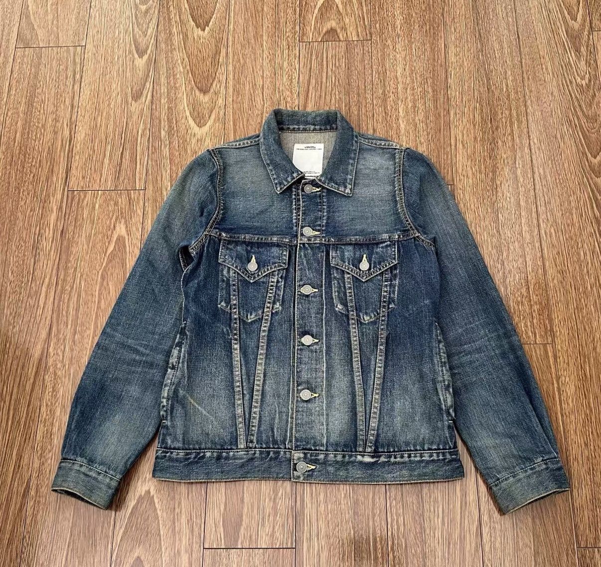 Visvim VISVIM SS 103 JKT DAMAGED Washed denim jacket Size US S / EU 44-46 / 1 - 1 Thumbnail