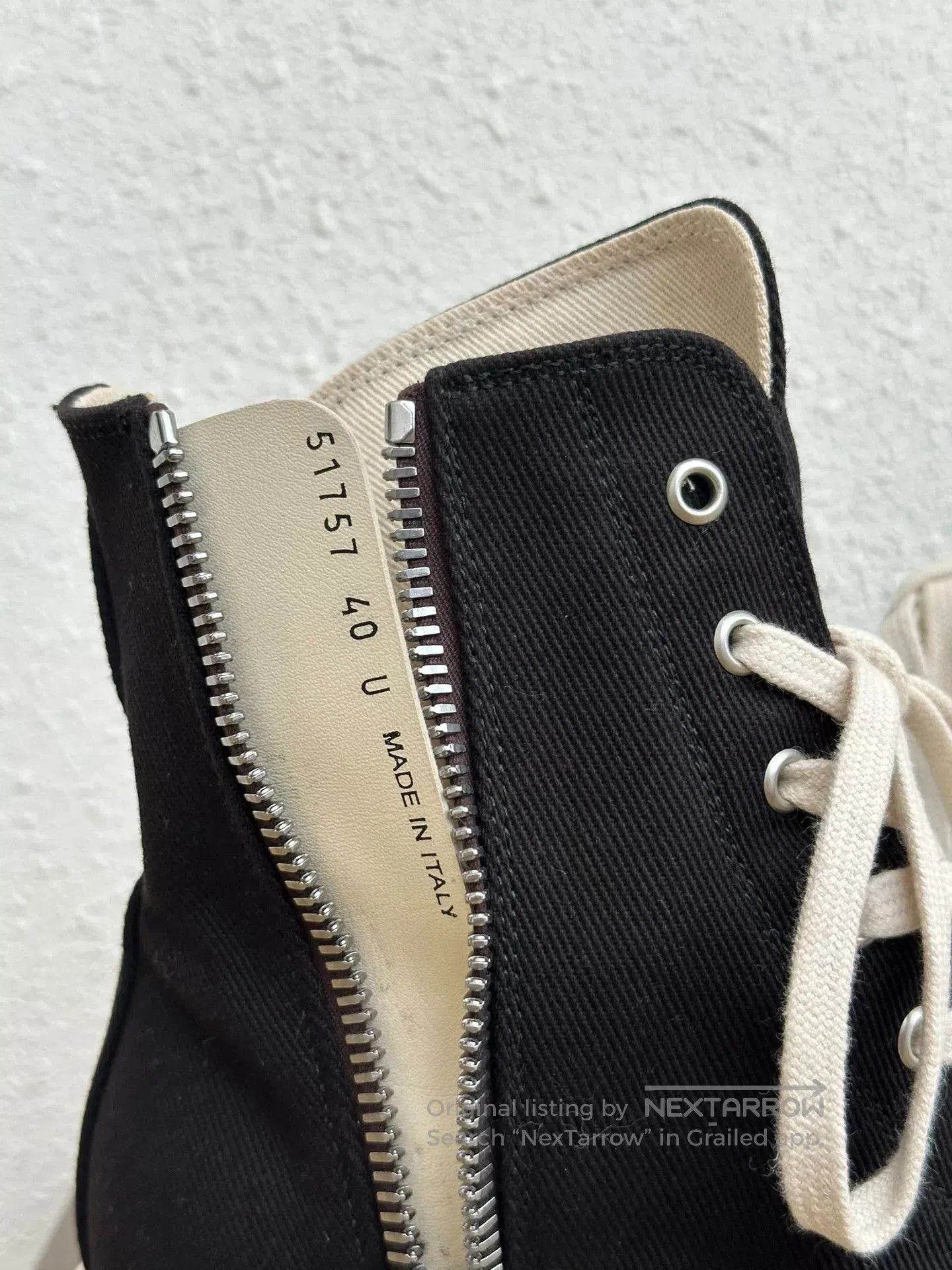 Rick Owens Drkshdw Rick Owens DRKSHDW Canvas Thick Sole Sneakers. Size US 7 / EU 40 - 7 Thumbnail