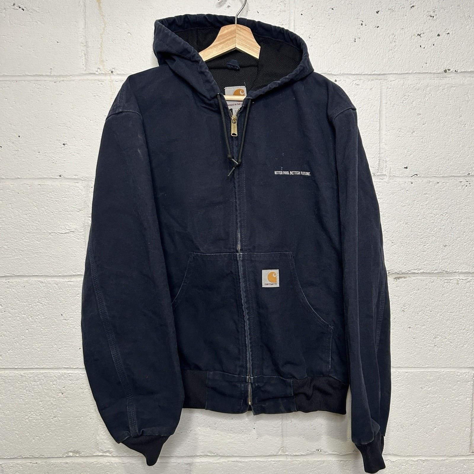 Carhartt × Vintage Carhartt Active Jacket J131-NVY | Grailed
