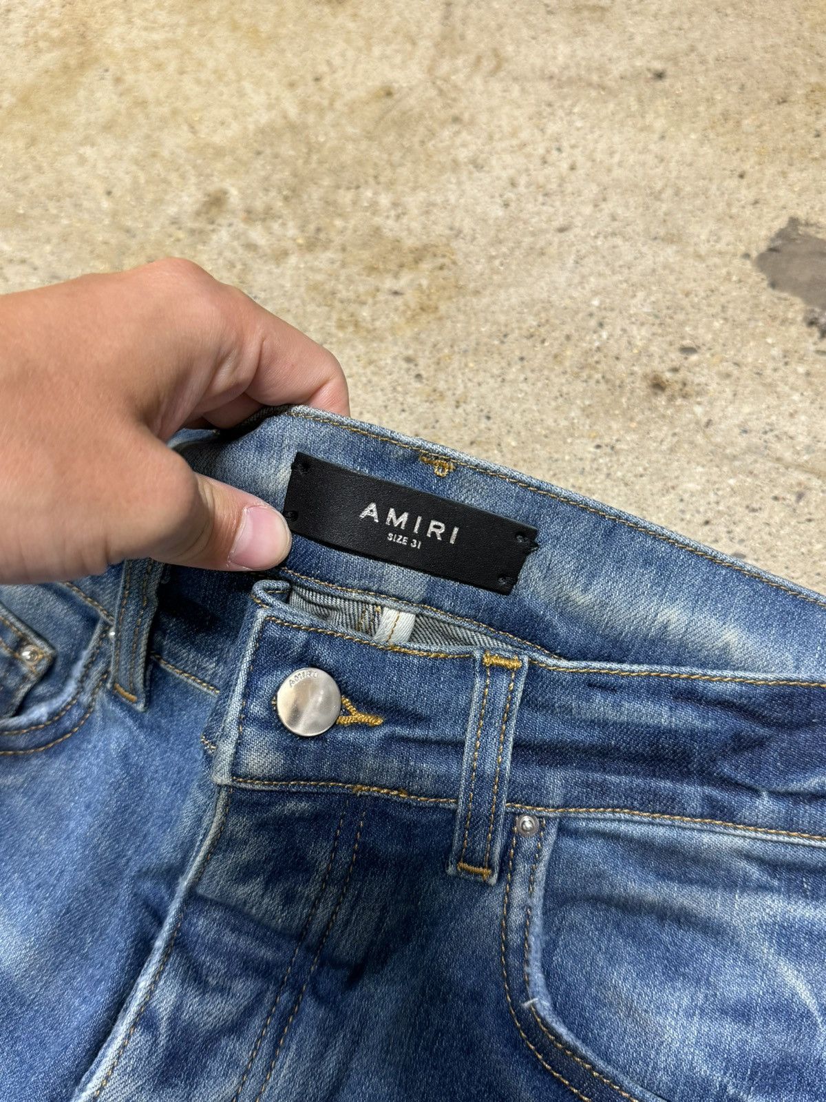 Amiri Amiri Honeycomb Stack Jeans NEW RETAIL 1000$ Size US 31 - 3 Thumbnail